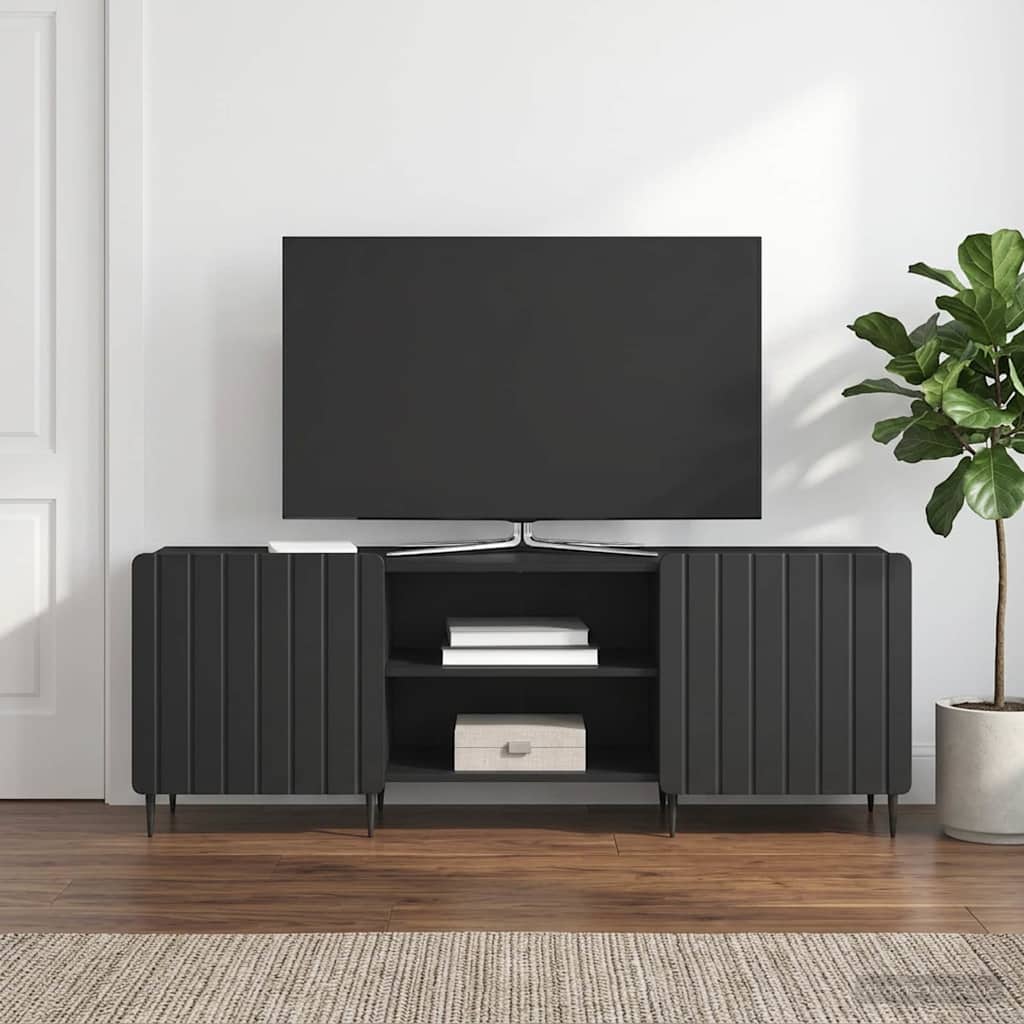 Televizoriaus spintelė Juoda 150 x 31 x 52 cm Apdirbta mediena
