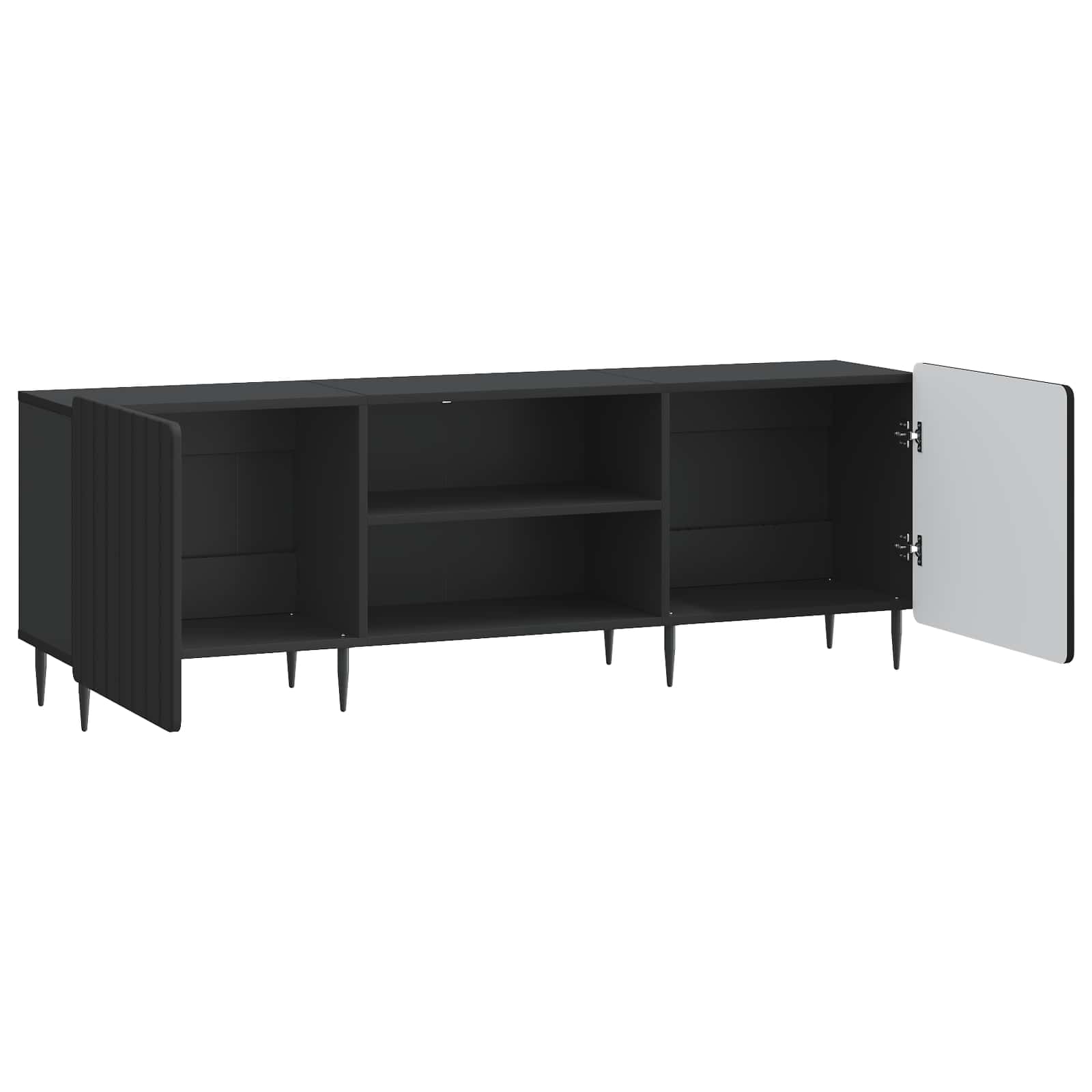 Televizoriaus spintelė Juoda 150 x 31 x 52 cm Apdirbta mediena
