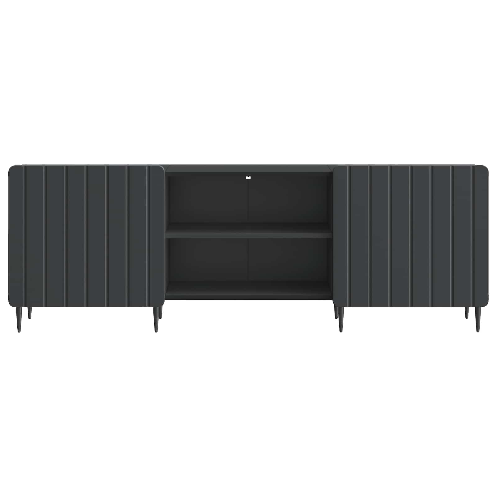 Televizoriaus spintelė Juoda 150 x 31 x 52 cm Apdirbta mediena