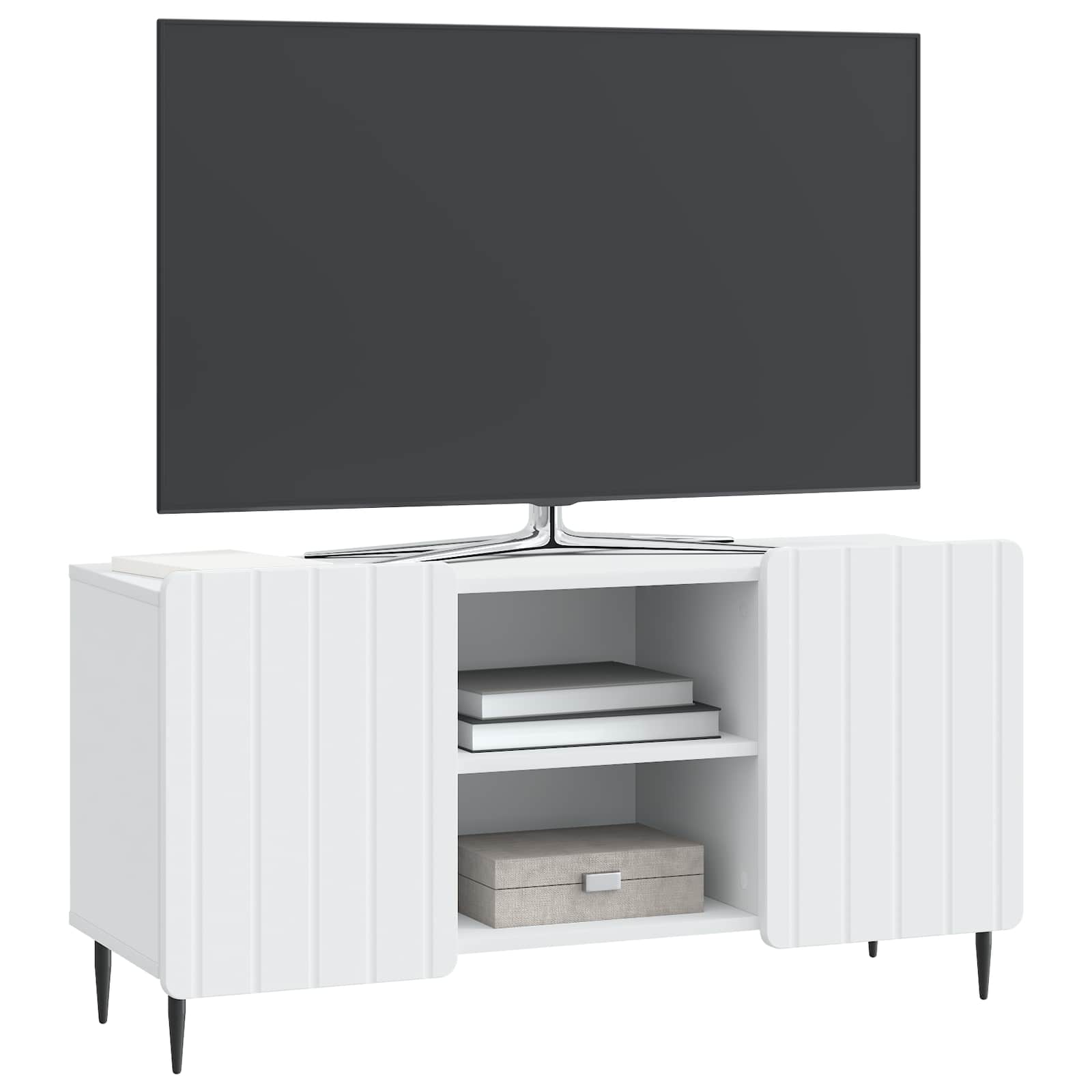 Televizoriaus spintelė Balta 102 x 34,5 x 52 cm