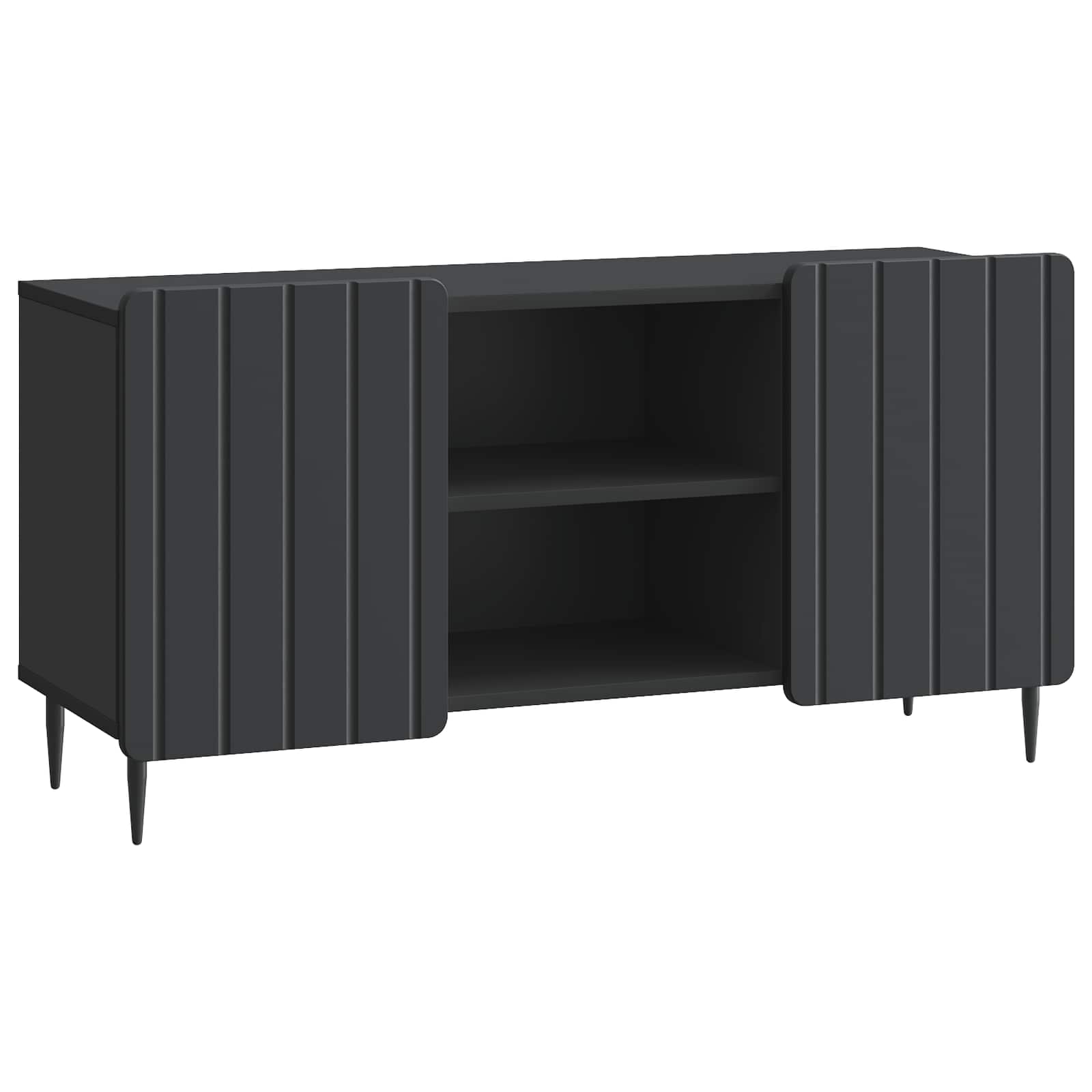 TV skapis Melns 102 x 34,5 x 52 cm