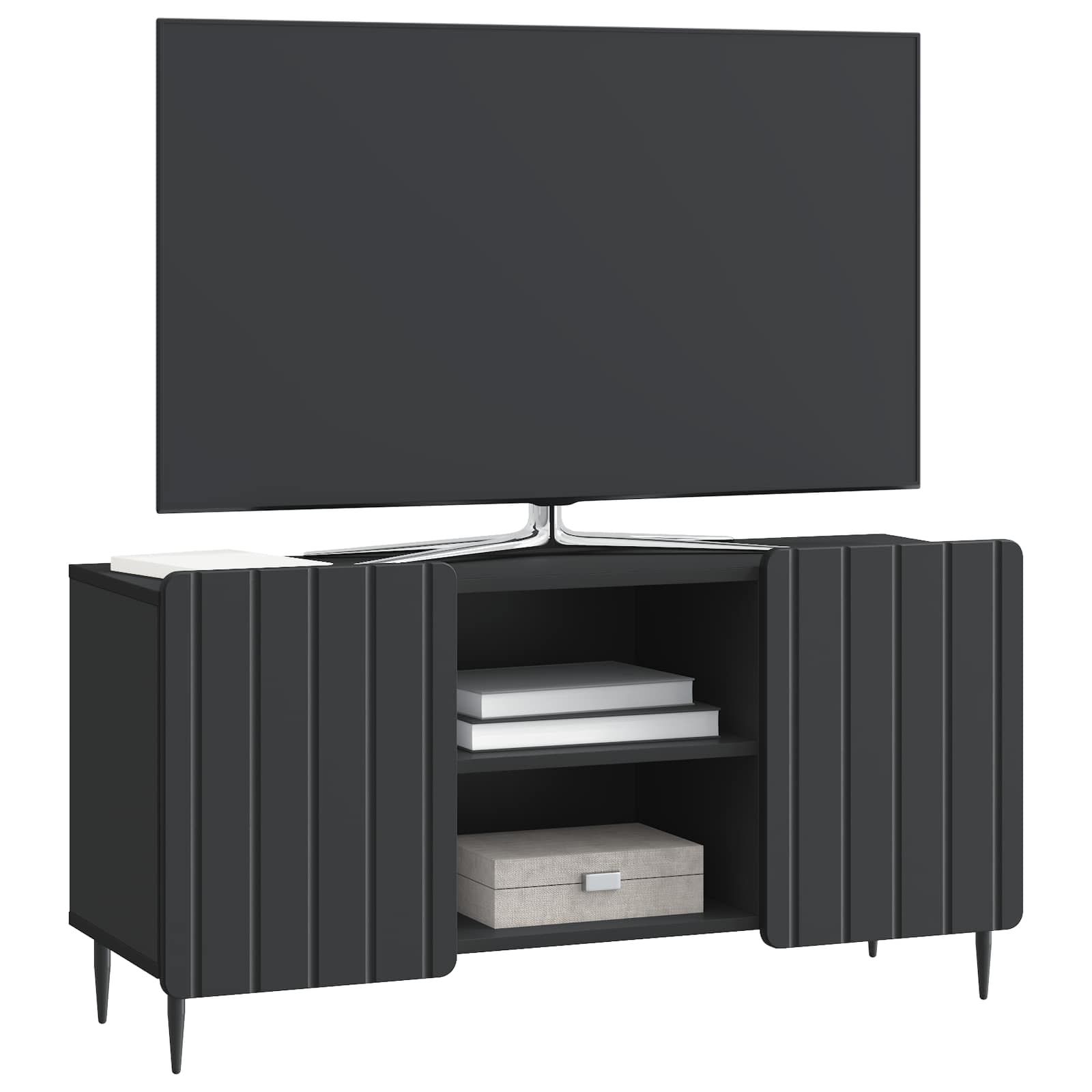TV skapis Melns 102 x 34,5 x 52 cm