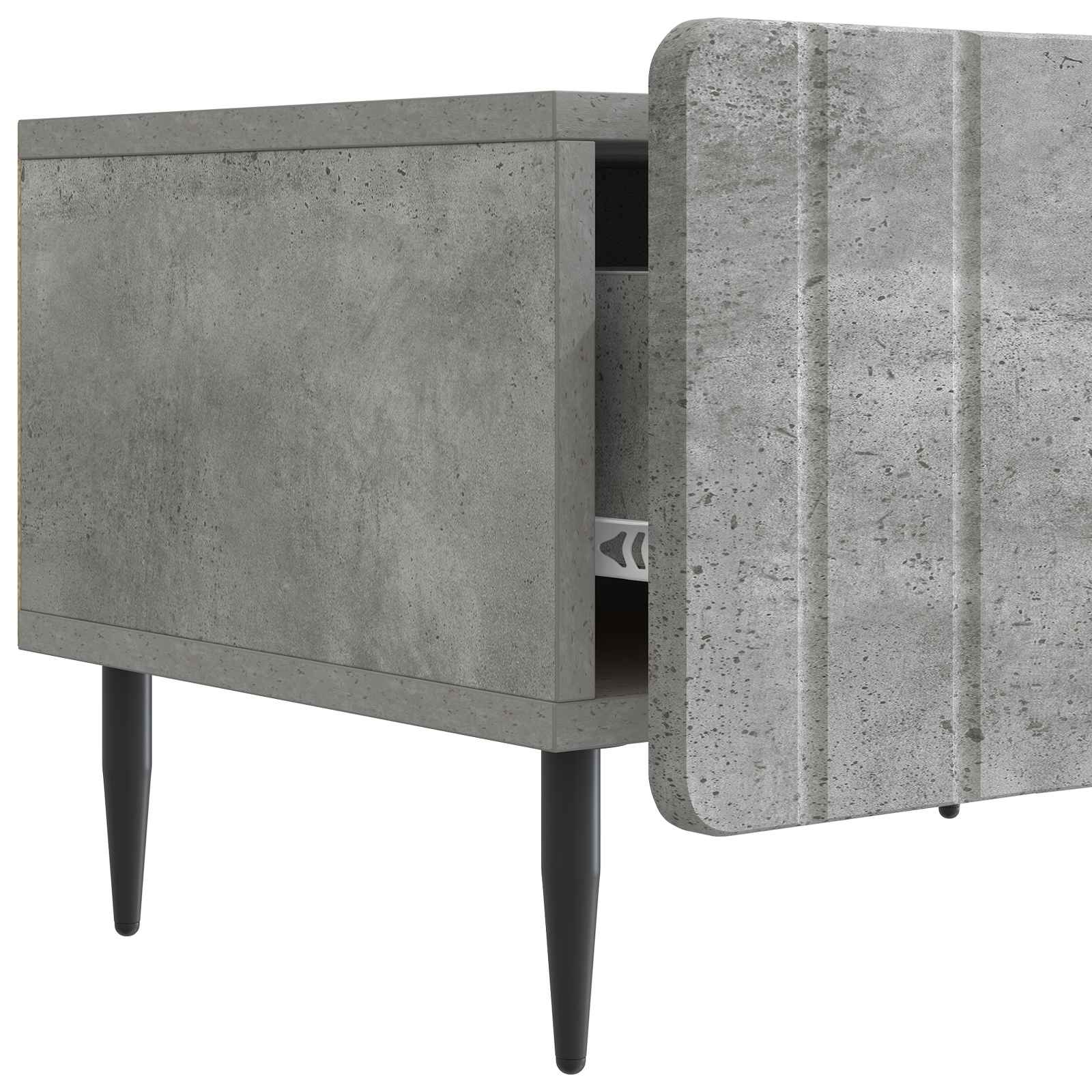 Televizoriaus spintelė Betono pilka 147 x 34,5 x 32 cm