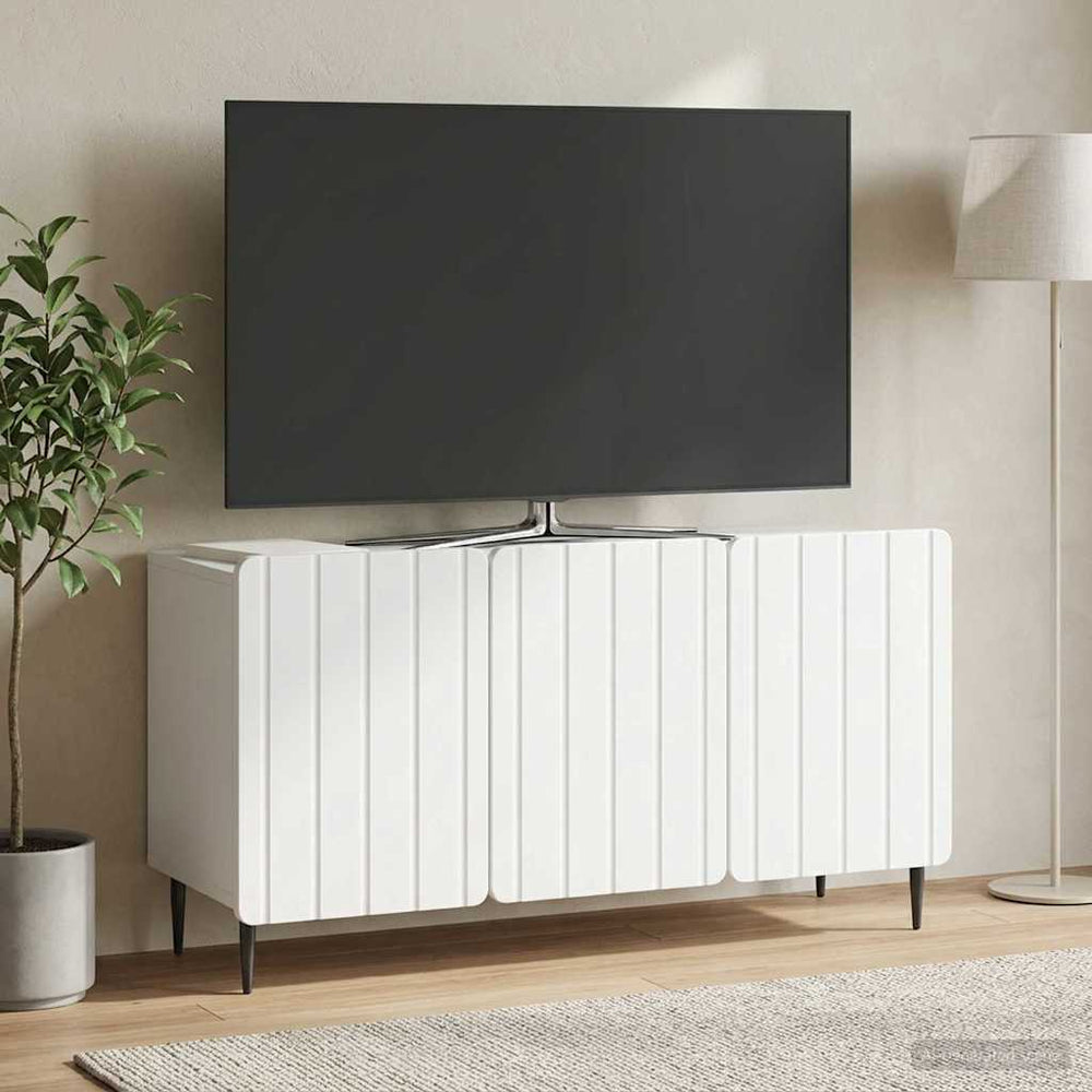 Televizoriaus spintelė Balta 99 x 34,5 x 52 cm Apdirbta mediena