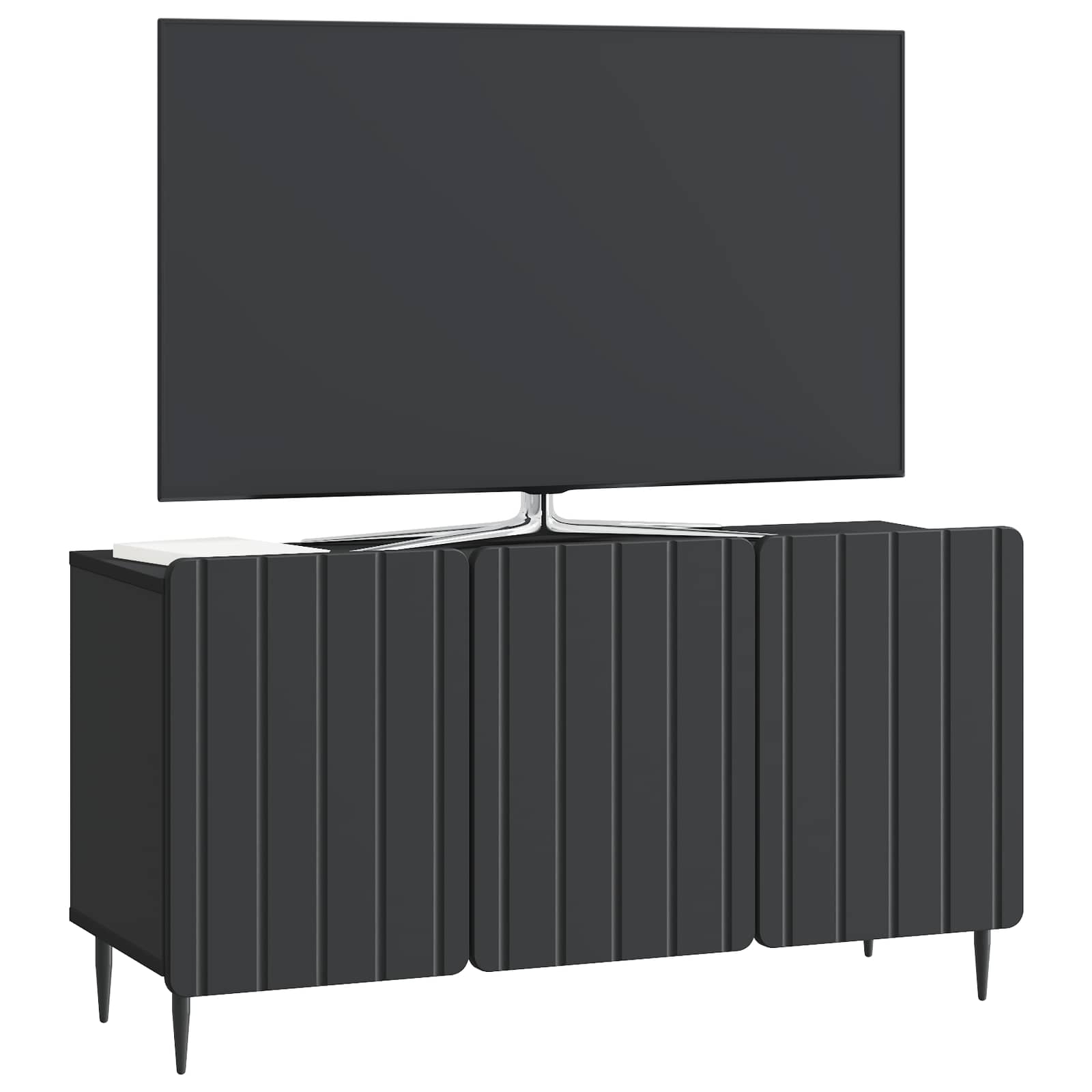 Televizoriaus spintelė Juoda 99 x 34,5 x 52 cm Apdirbta mediena