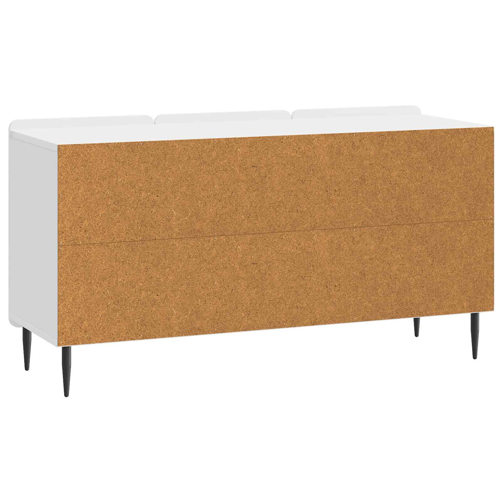 Televizora skapītis Spīdīgi balts 99 x 34,5 x 52 cm