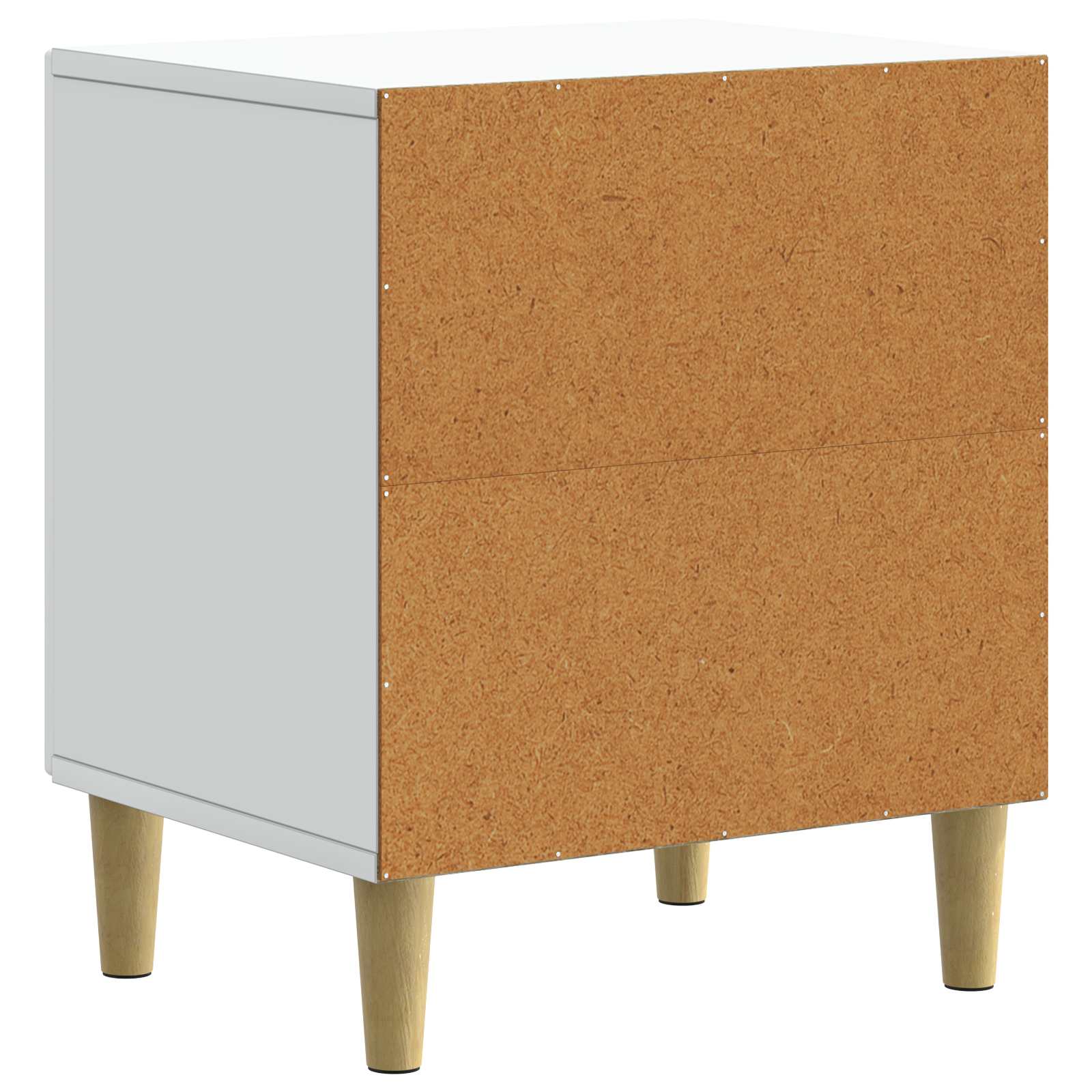 Šalia lovos spintelė 2 pcs Balta 43 x 34,5 x 50 cm