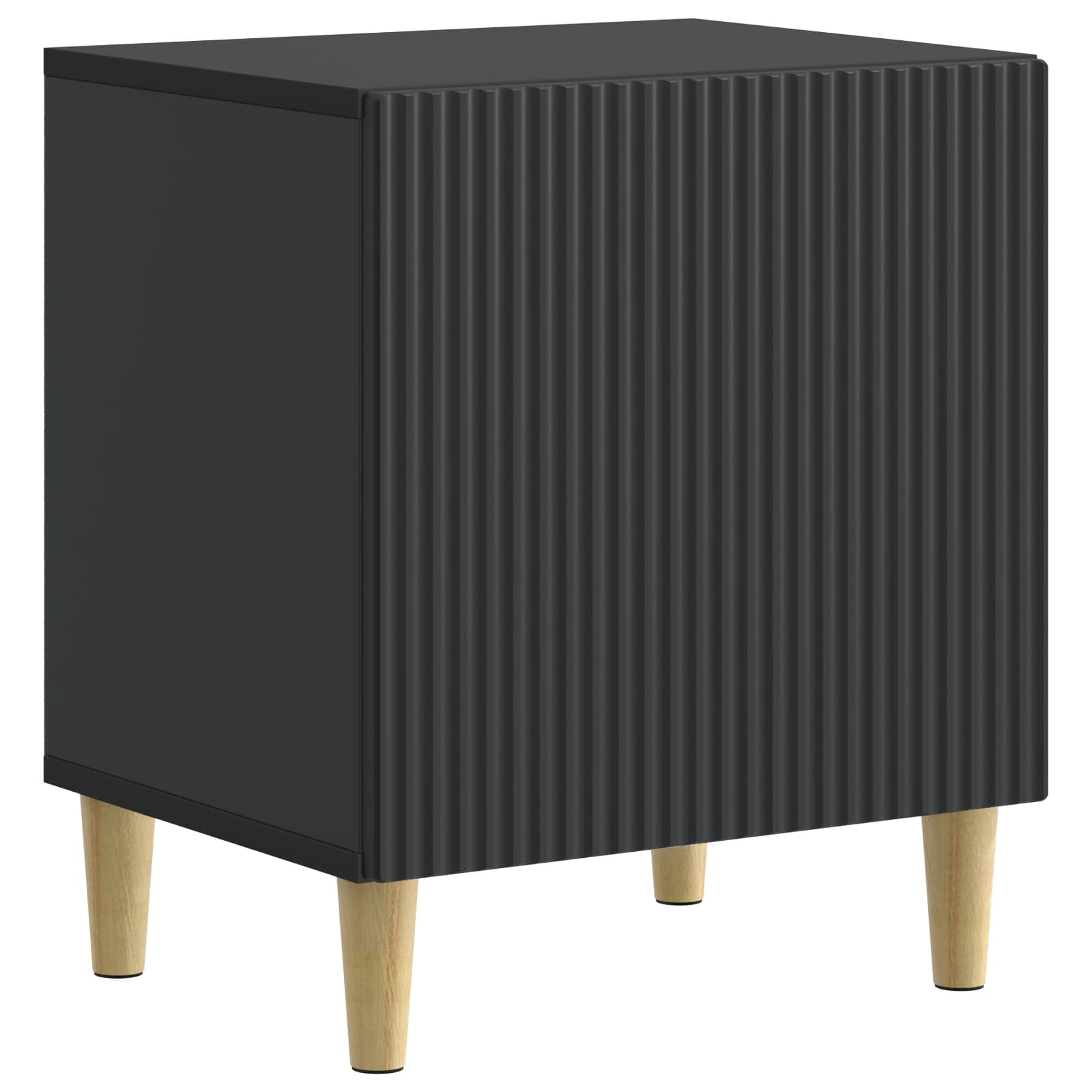 Šalia lovos spintelė 2 pcs Juoda 43 x 34,5 x 50 cm