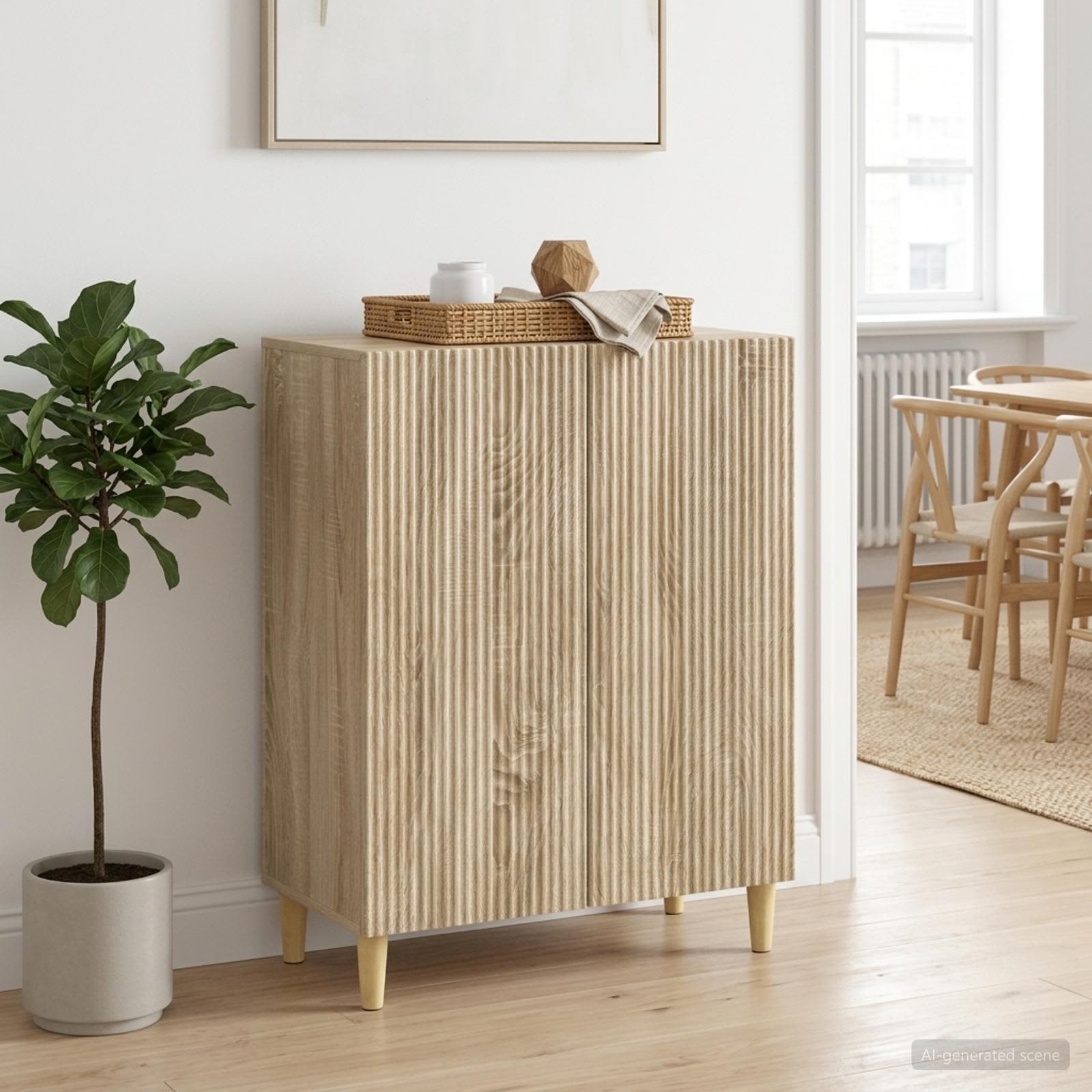 Kumode Sonoma ozols 66 x 34,5 x 90 cm Inženierijas koks