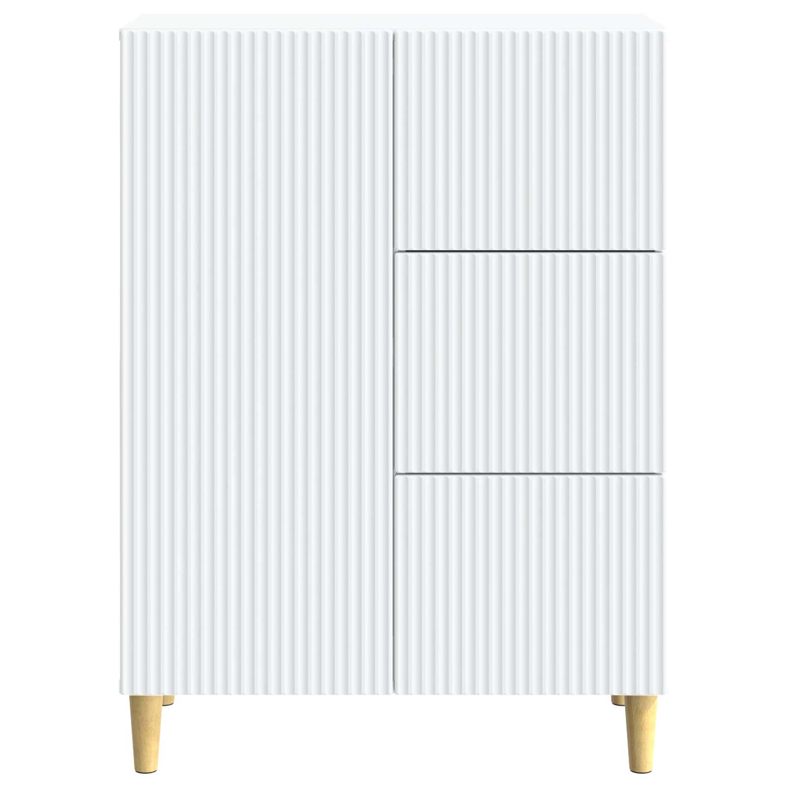 Kabalas su stalčių Balta 66 x 34,5 x 90 cm Apdirbta mediena