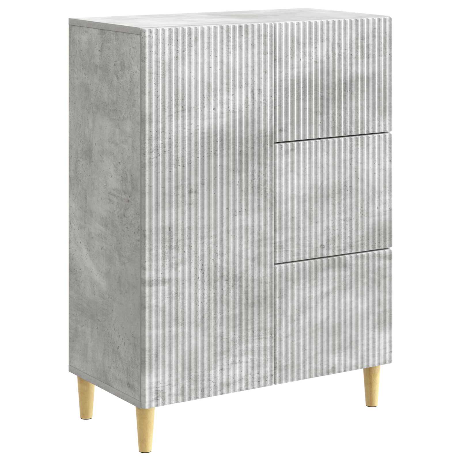 Kabalas Betono pilka 66 x 34,5 x 90 cm Apdirbta mediena
