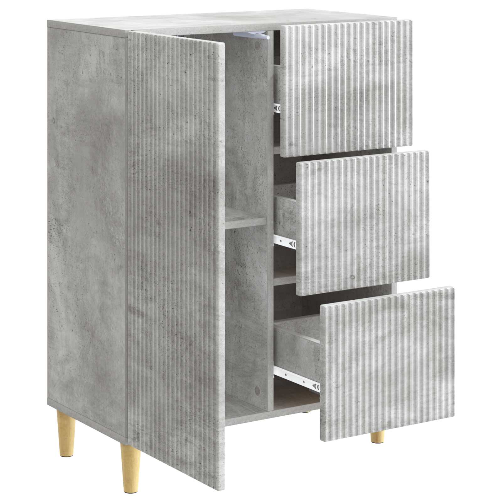 Kabalas Betono pilka 66 x 34,5 x 90 cm Apdirbta mediena