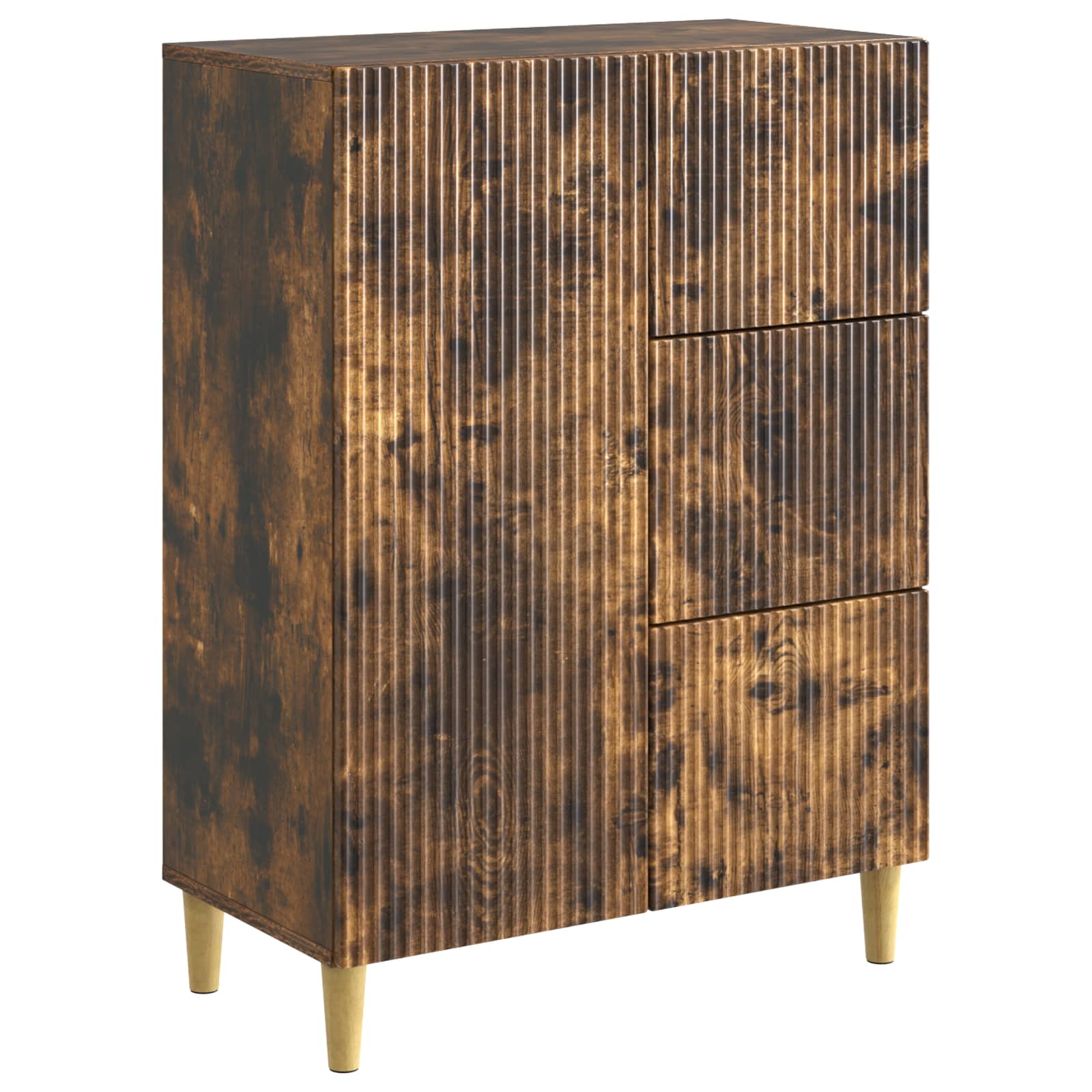 Kumode Dūmu ozols 66 x 34,5 x 90 cm Inženierijas koks