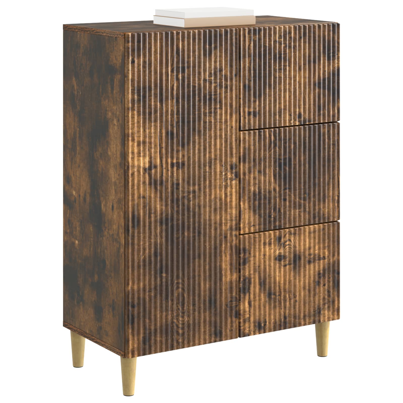 Kumode Dūmu ozols 66 x 34,5 x 90 cm Inženierijas koks