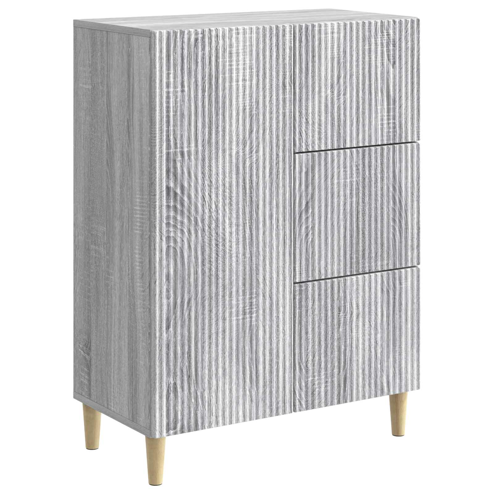 Skapis Pelēks sonomas ozols 66 x 34,5 x 90 cm Inženierijas koksne
