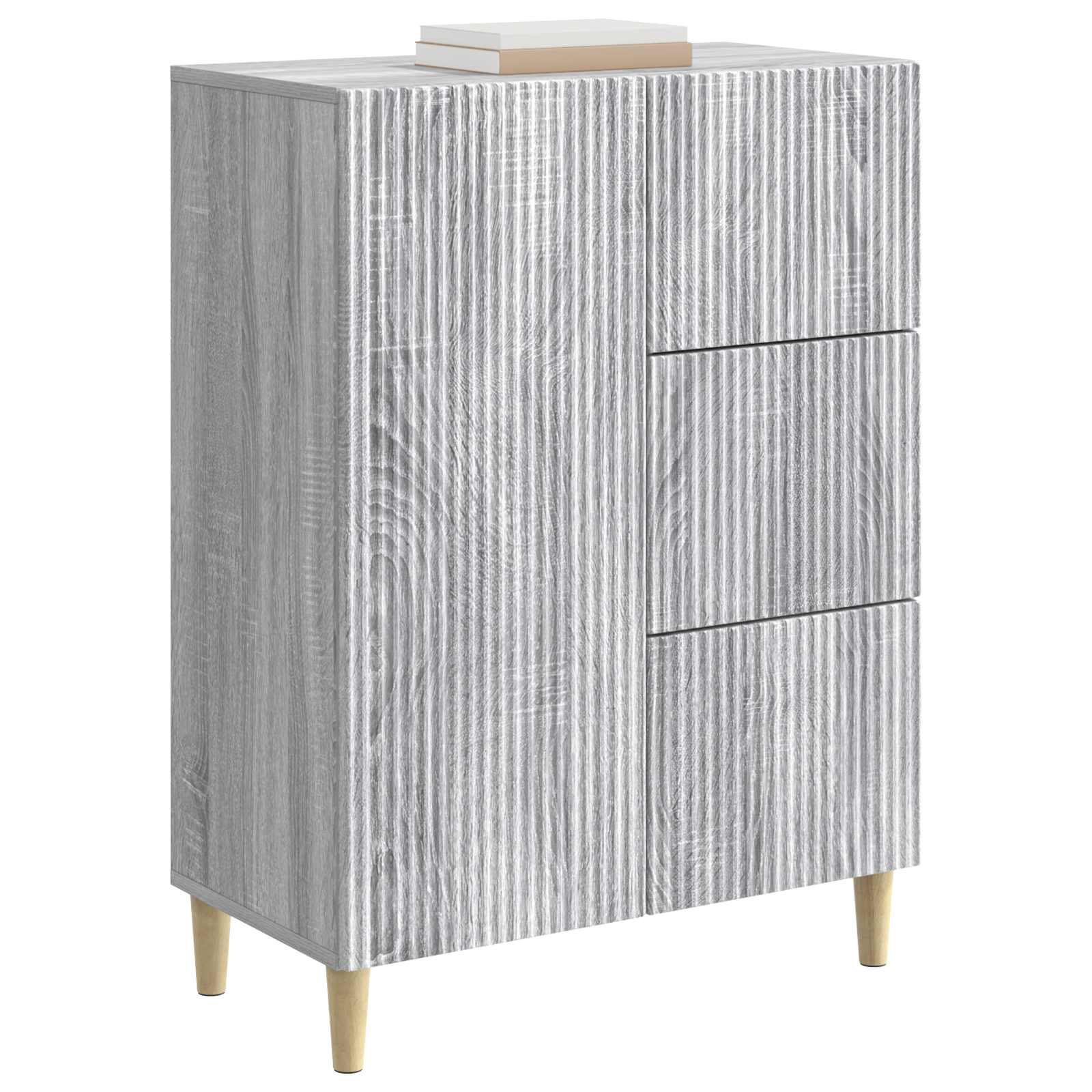 Skapis Pelēks sonomas ozols 66 x 34,5 x 90 cm Inženierijas koksne