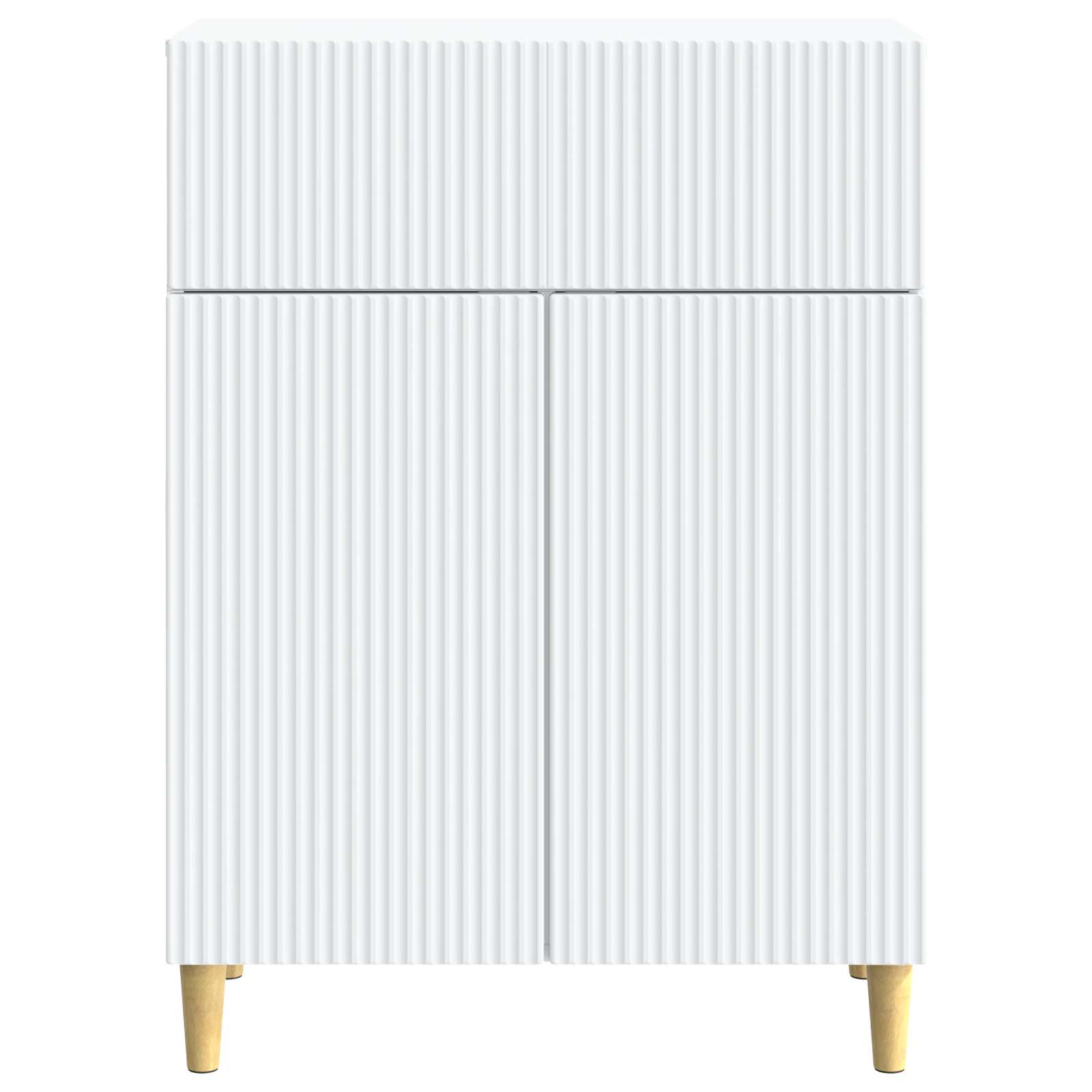 Kabalas su stalčių Balta 66 x 34,5 x 90 cm Apdirbta mediena