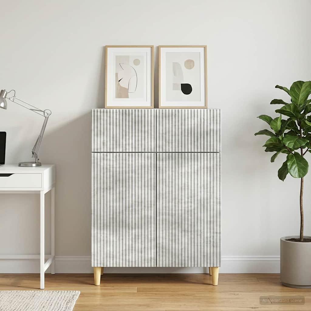 Kabalas Betono pilka 66 x 34,5 x 90 cm Apdirbta mediena