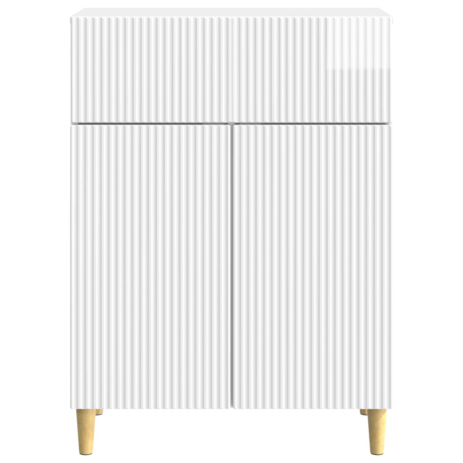 Kabalas Īpaši spīdīgi balts 66 x 34,5 x 90 cm Inženierijas koks