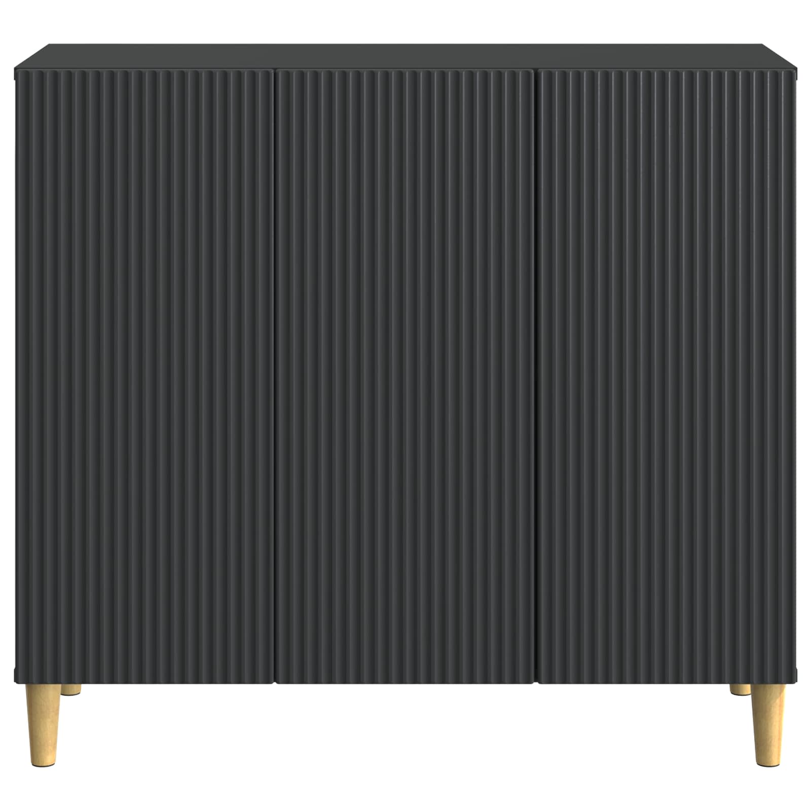 Kumode Melna 89 x 34,5 x 80 cm Apstrādāta koksne