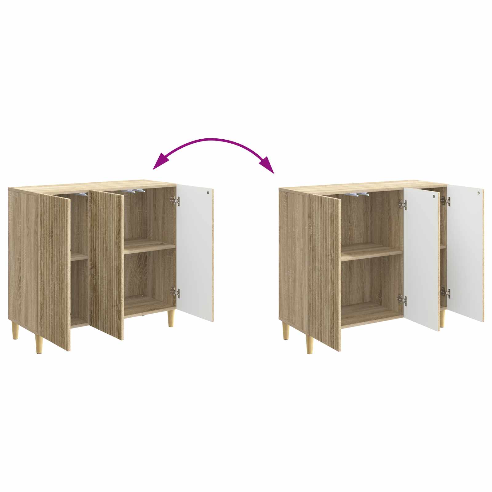 Kumode Sonoma ozols 89 x 34,5 x 80 cm, inženierijas koks