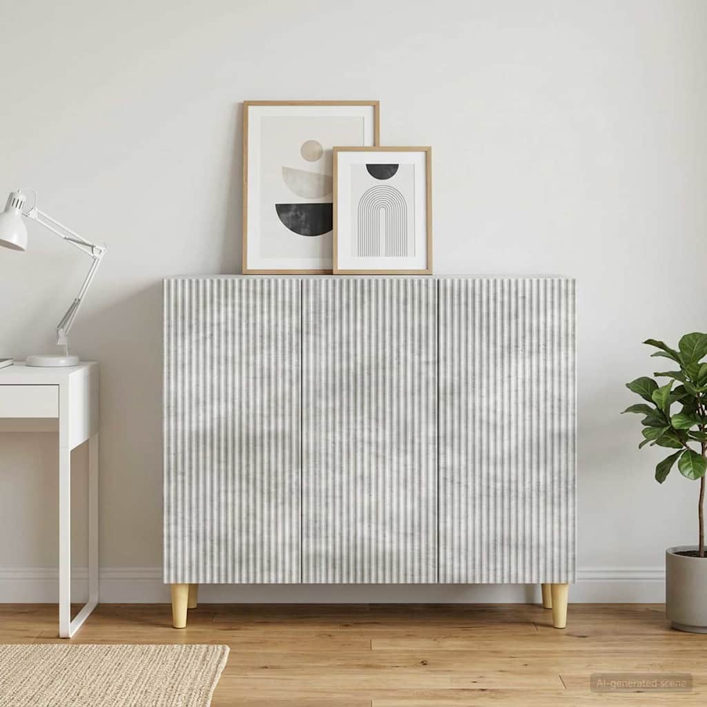 Kabalas Betono pilka 89 x 34,5 x 80 cm Apdirbta mediena