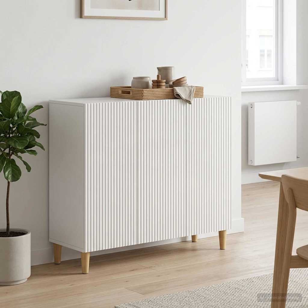 Kabalas Īpaši spīdīgi balts 89 x 34,5 x 80 cm Apstrādāta koksne