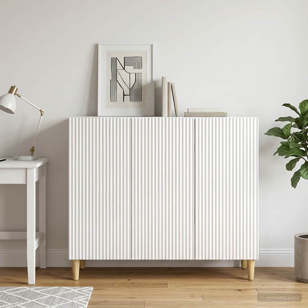 Kabalas Īpaši spīdīgi balts 89 x 34,5 x 80 cm Apstrādāta koksne