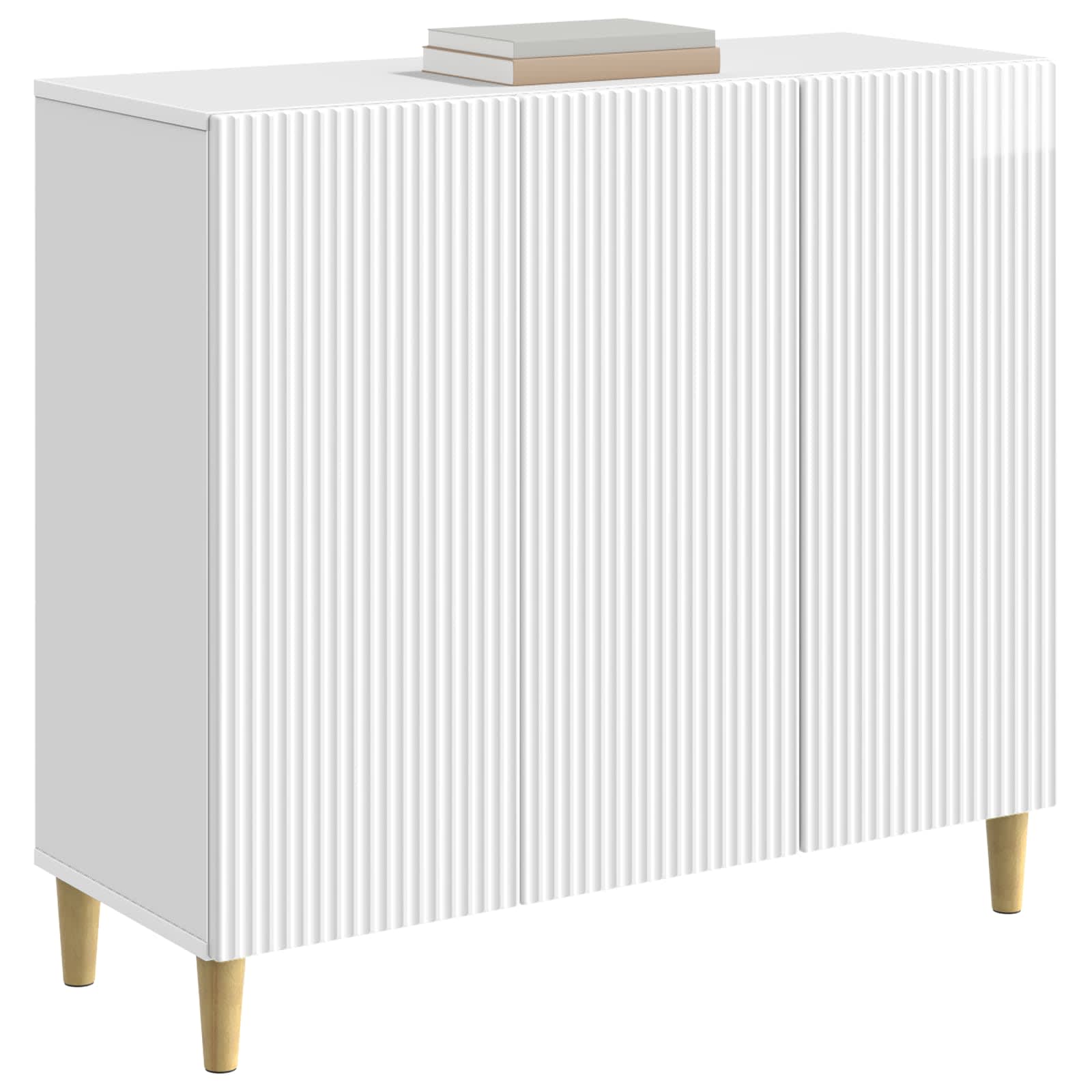 Kabalas Itin blizgi balta 89 x 34,5 x 80 cm Apdirbta mediena