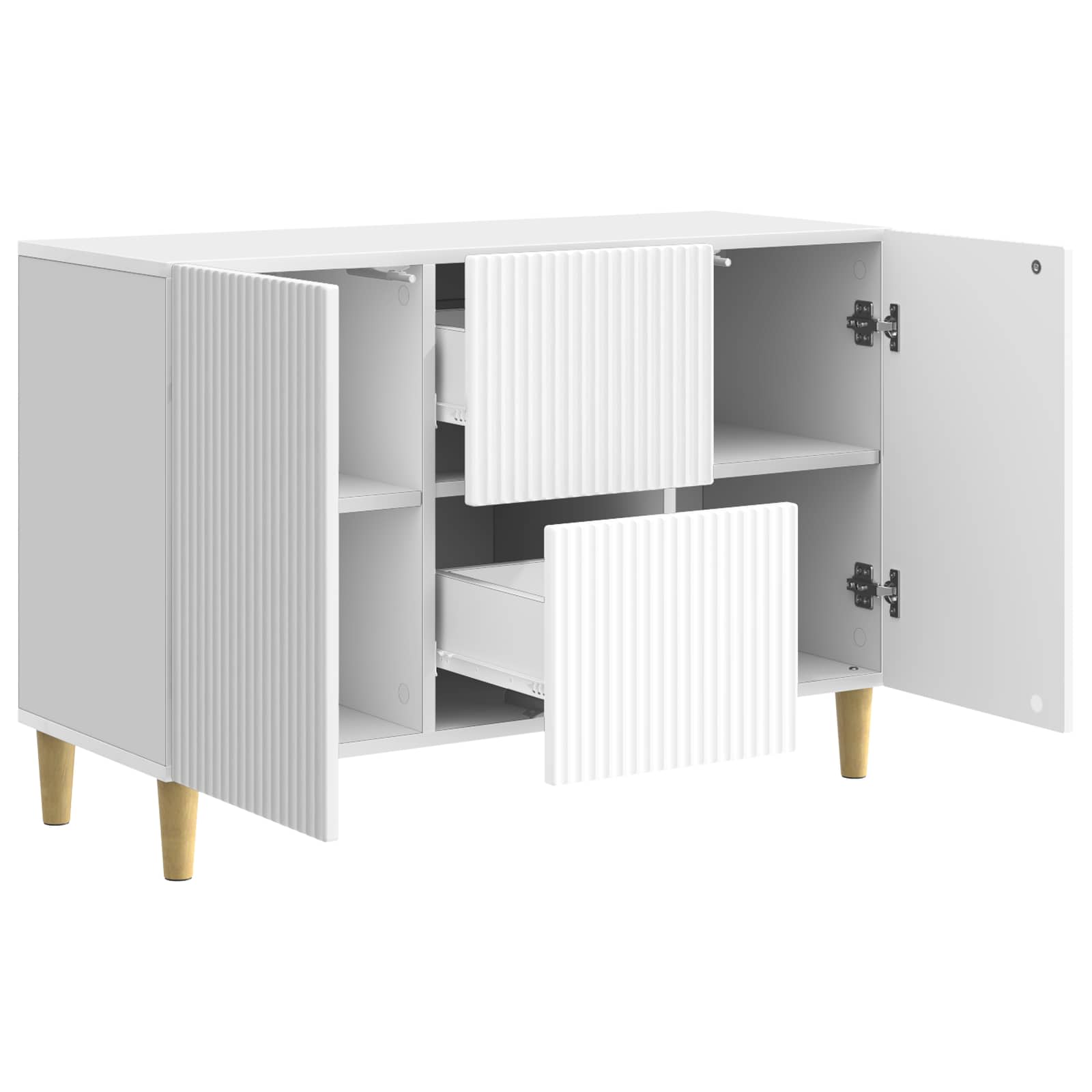 Kabalas Itin blizgi balta 89 x 34,5 x 60 cm Apdirbta mediena