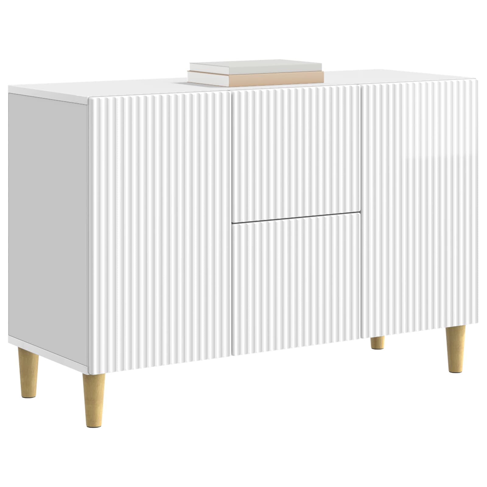 Kabalas Itin blizgi balta 89 x 34,5 x 60 cm Apdirbta mediena