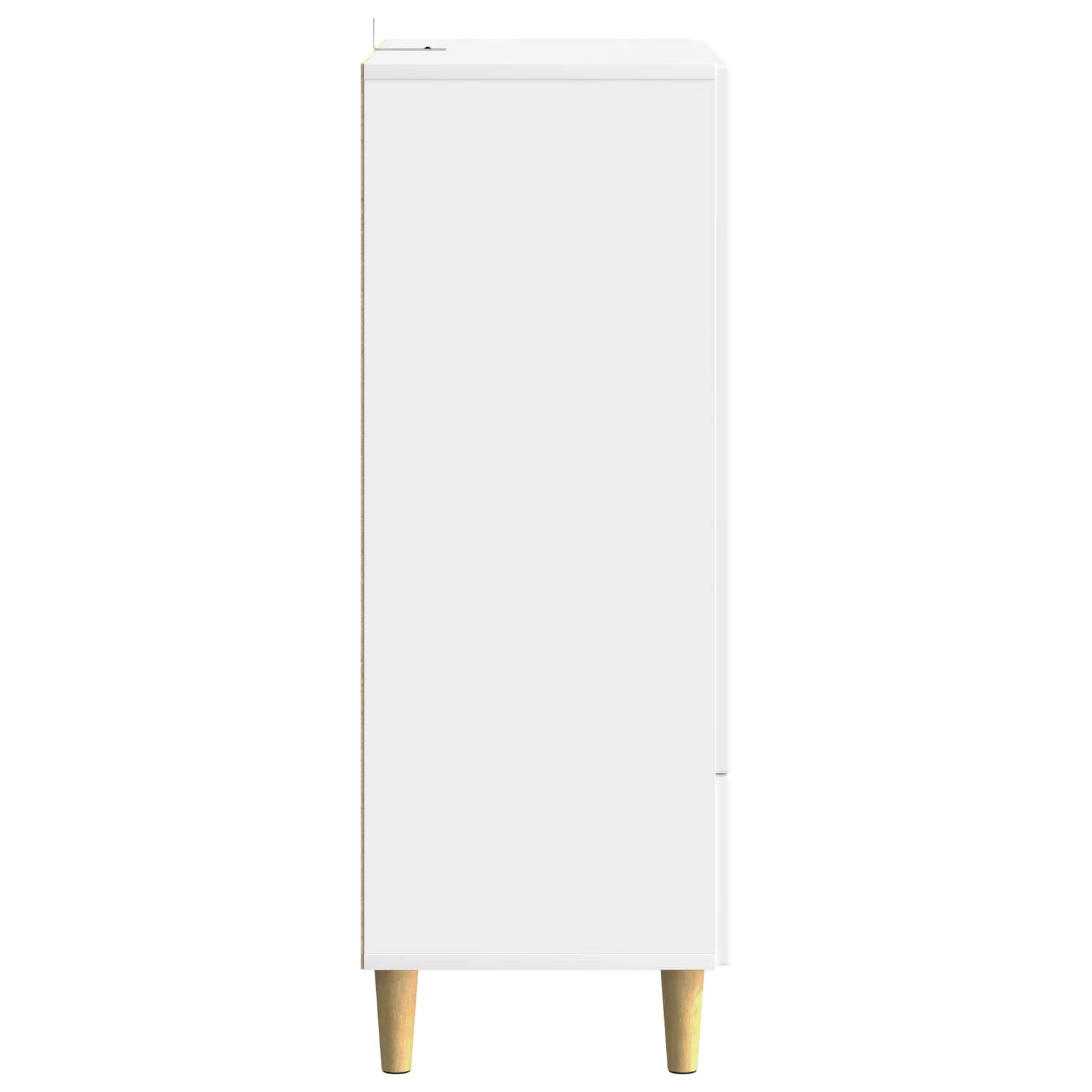 Kabalas su stalčių Balta 66 x 34,5 x 95 cm Apdirbta mediena