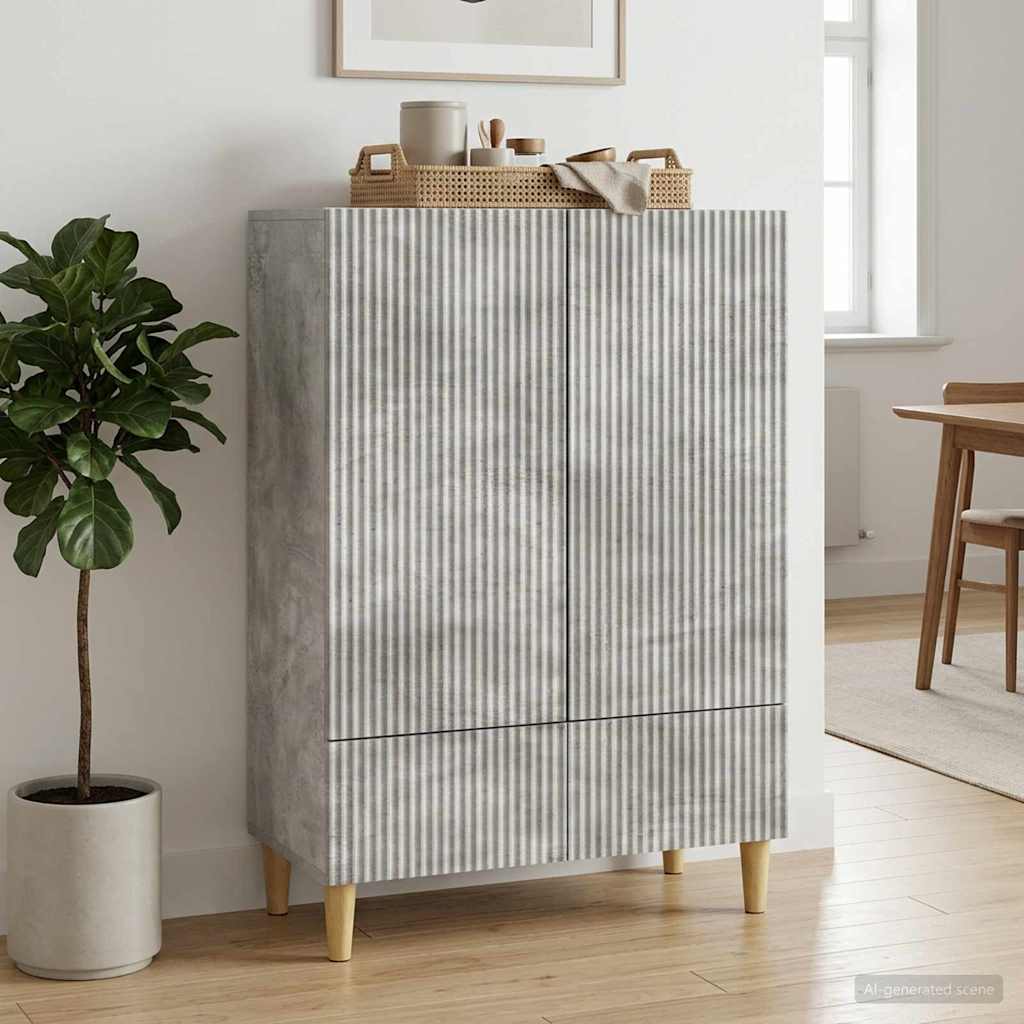 Kabalas Betona pelēks 66 x 34,5 x 95 cm Inženierijas koks