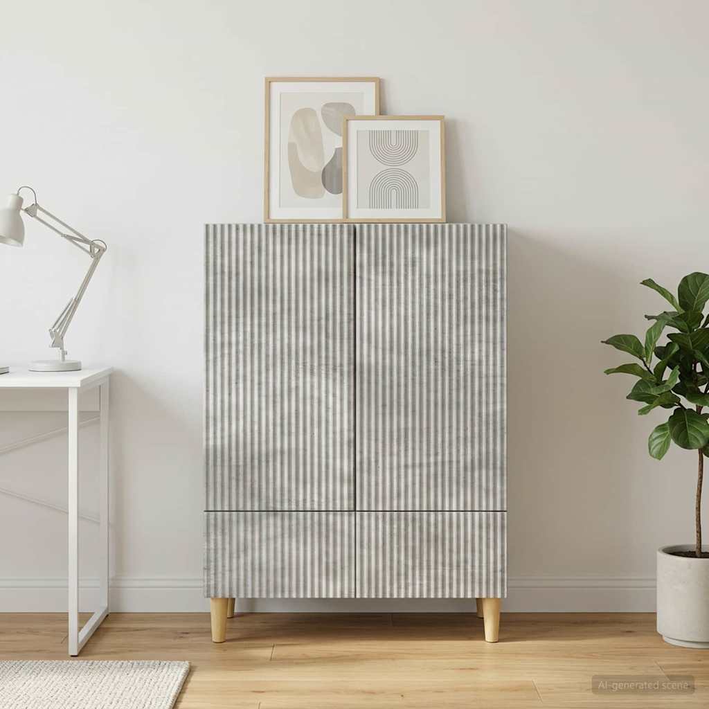 Kabalas Betona pelēks 66 x 34,5 x 95 cm Inženierijas koks