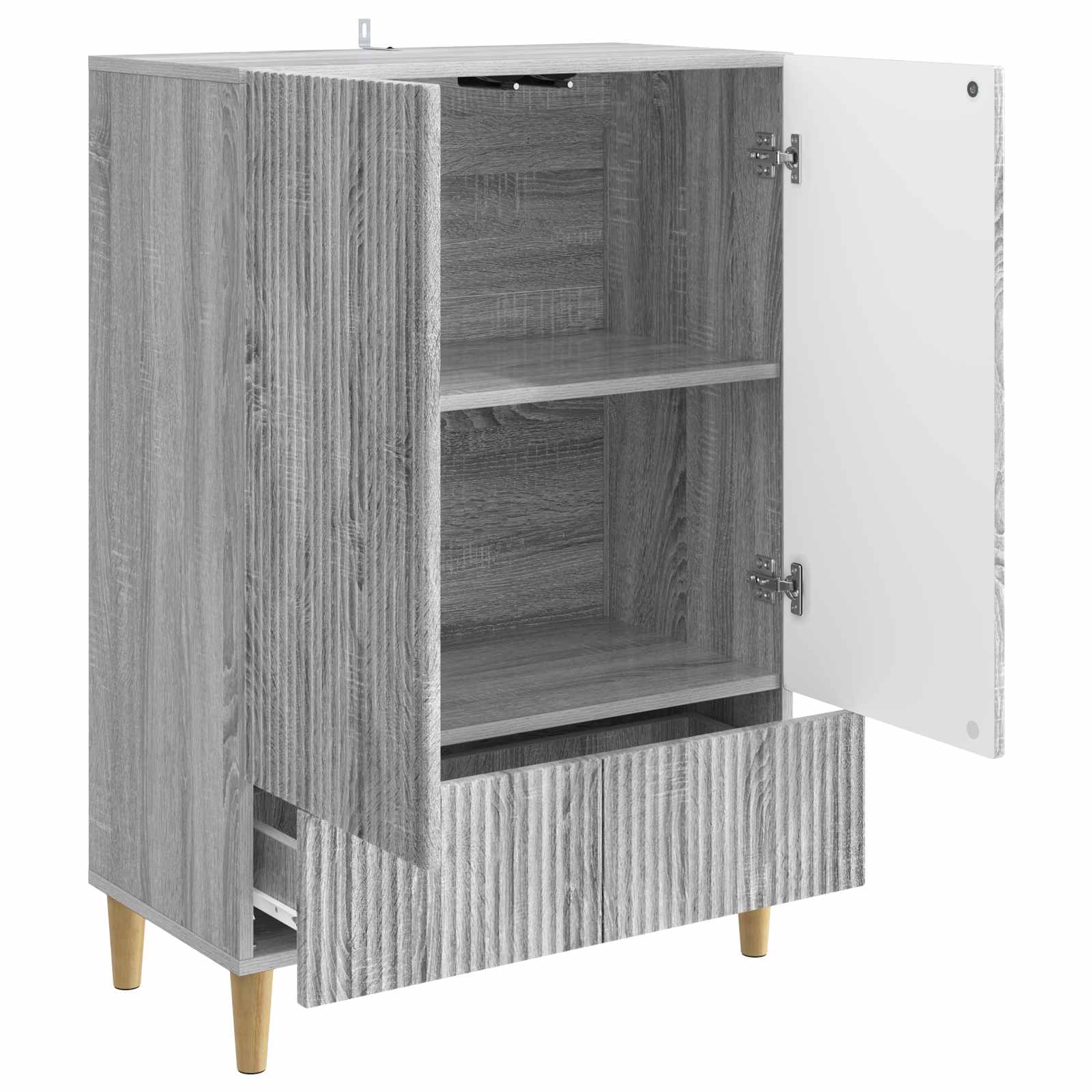 Kumode Pelēks sonoma ozols 66 x 34,5 x 95 cm Inženierijas koks
