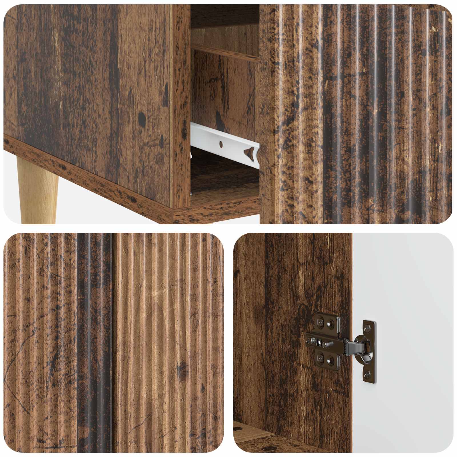 Konsole Novecelta koka 66 x 34,5 x 95 cm Apstrādāta koka