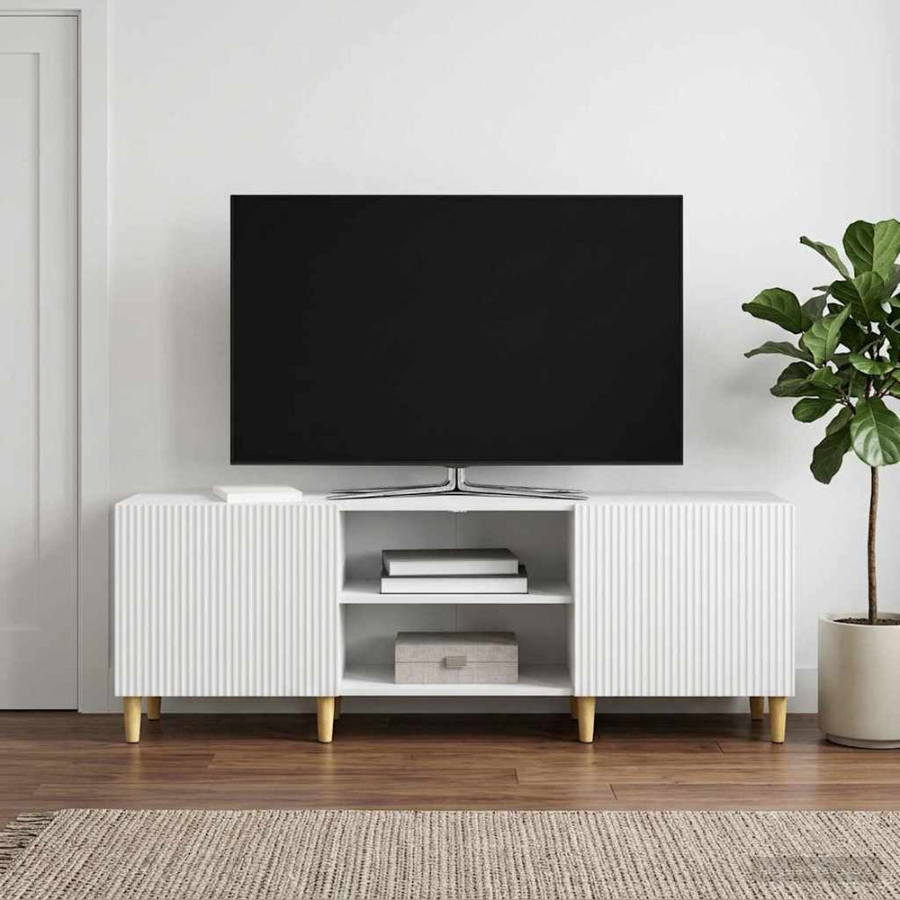 Televizoriaus spintelė Balta 150 x 31 x 50 cm Apdirbta mediena