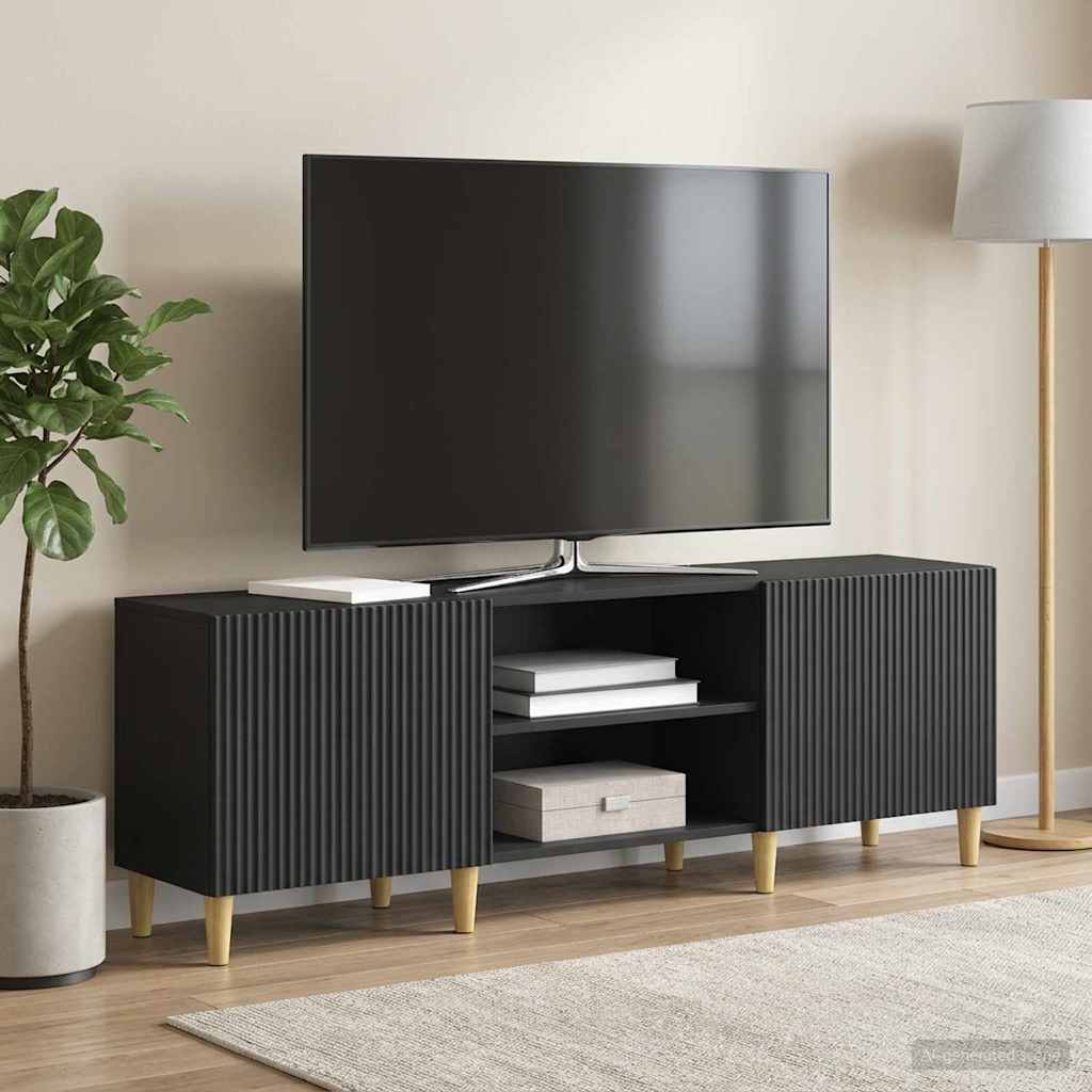 Televizoriaus spintelė Juoda 150 x 31 x 50 cm Apdirbta mediena