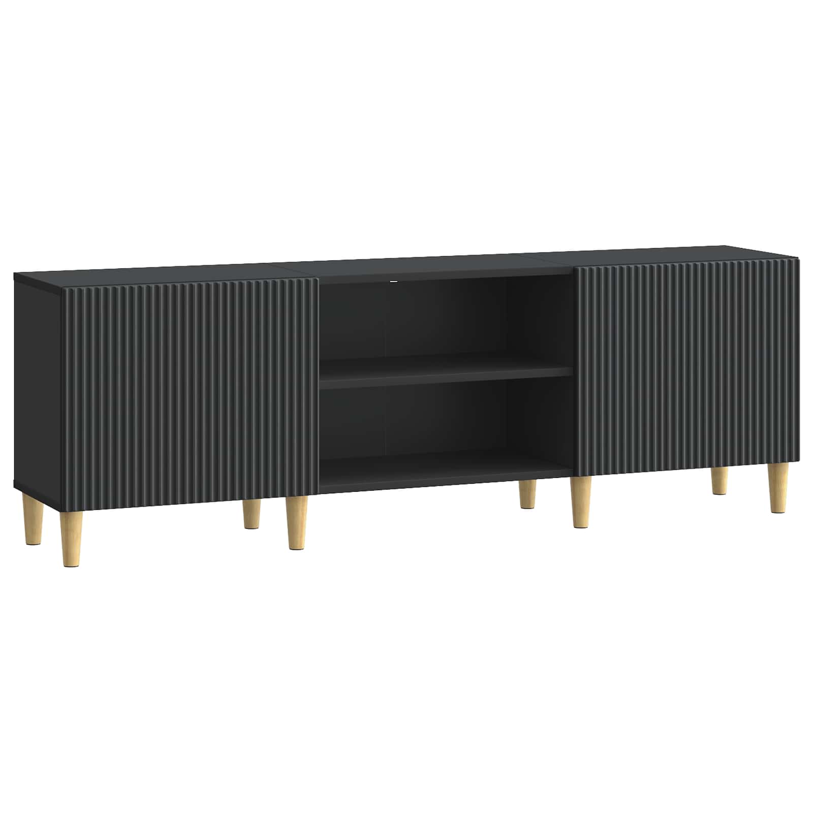Televizoriaus spintelė Juoda 150 x 31 x 50 cm Apdirbta mediena