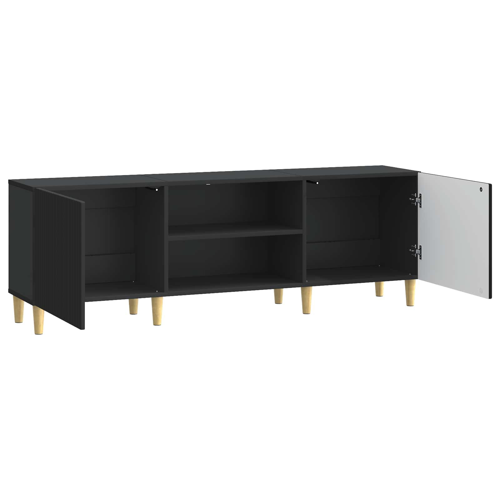 Televizoriaus spintelė Juoda 150 x 31 x 50 cm Apdirbta mediena