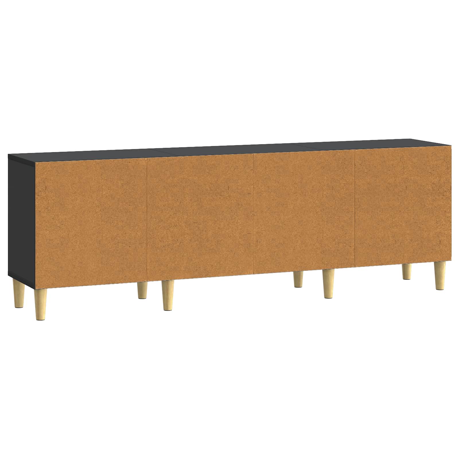 Televizoriaus spintelė Juoda 150 x 31 x 50 cm Apdirbta mediena