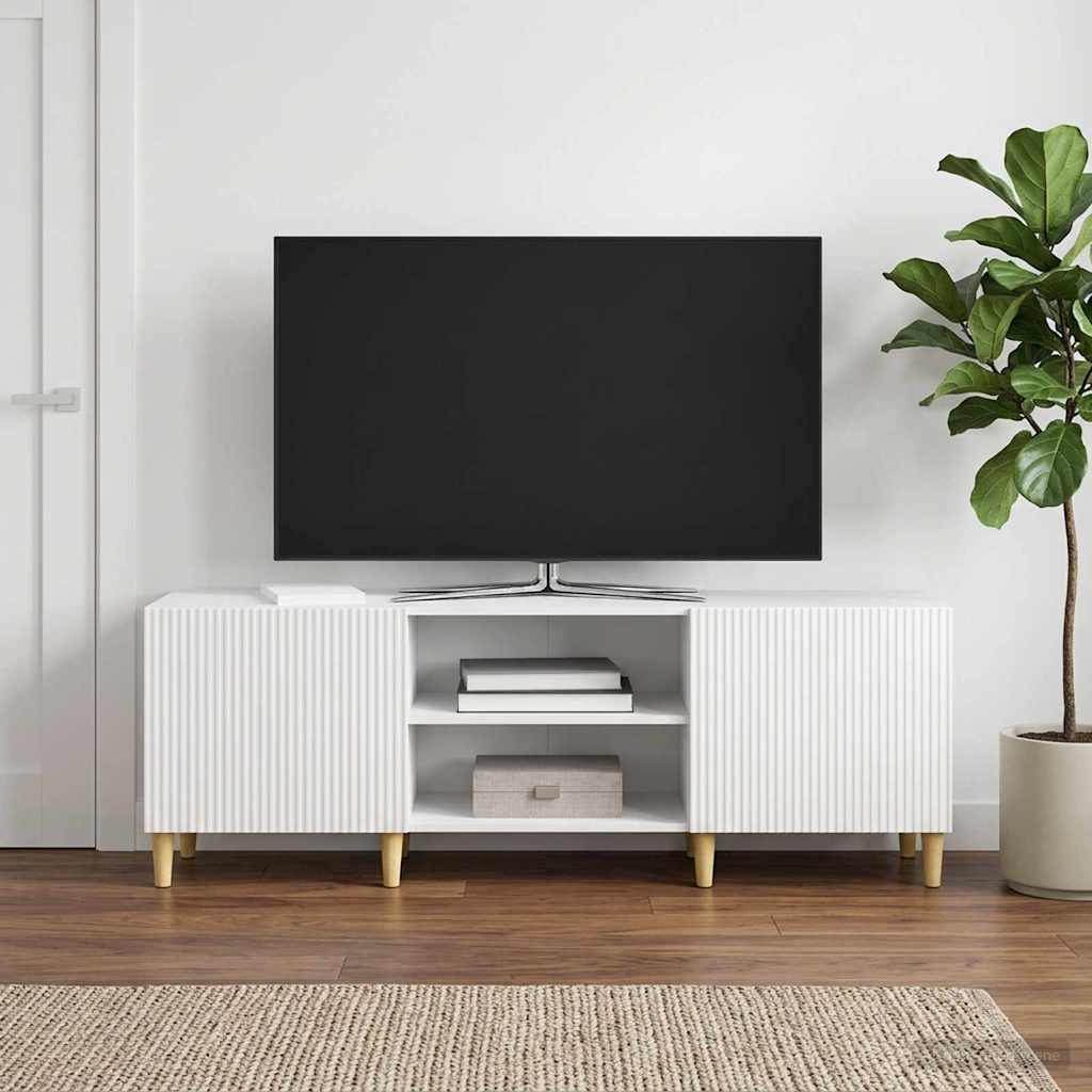 Televizoriaus spintelė Itin blizgi balta 150 x 31 x 50 cm