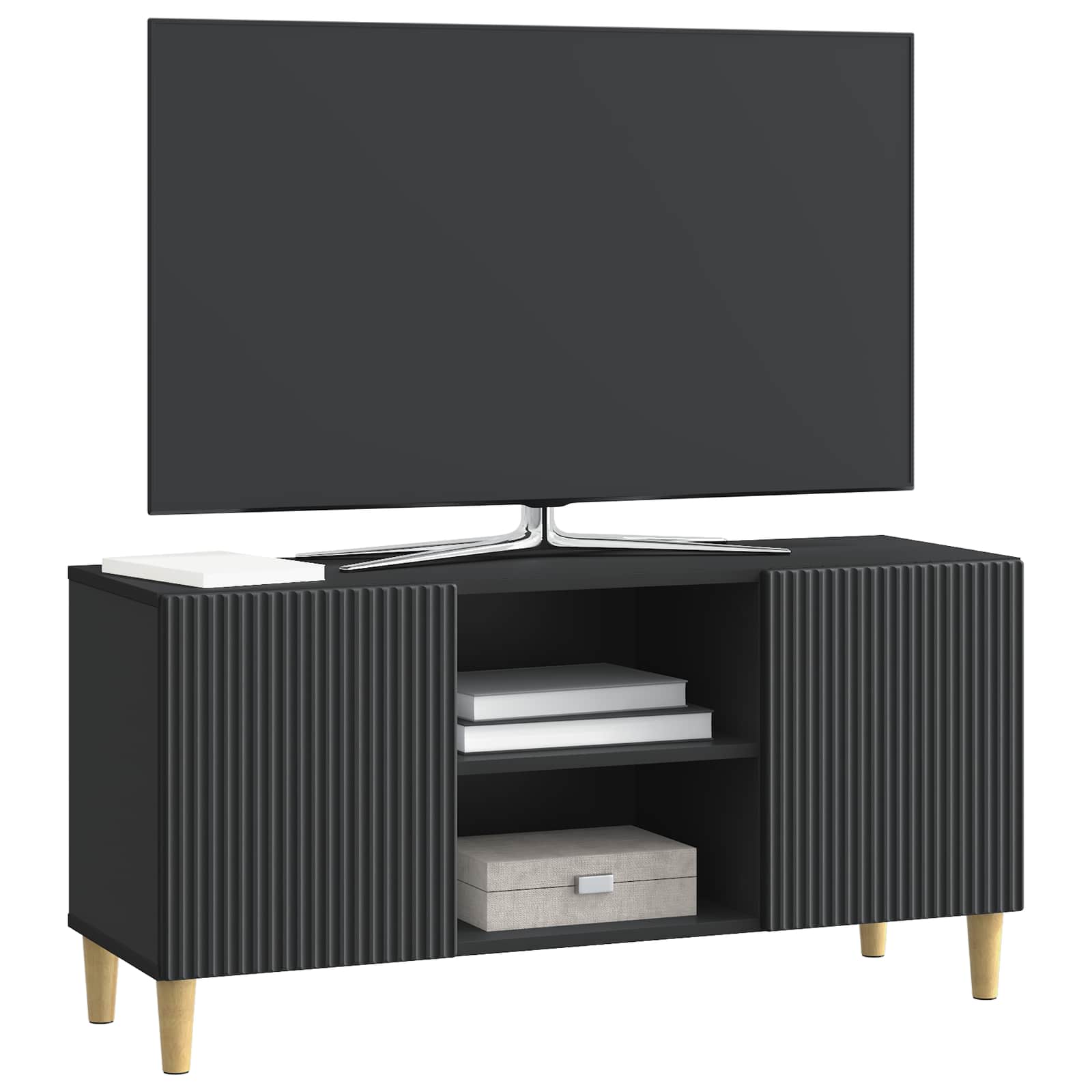 Televizoriaus spintelė Juoda 102 x 34,5 x 50 cm