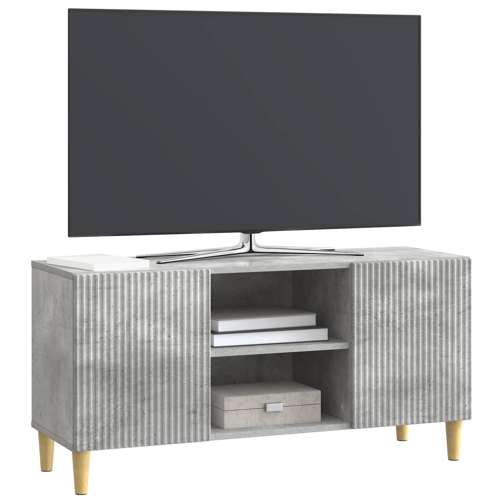 Televizoriaus spintelė Betono pilka 102 x 34,5 x 50 cm