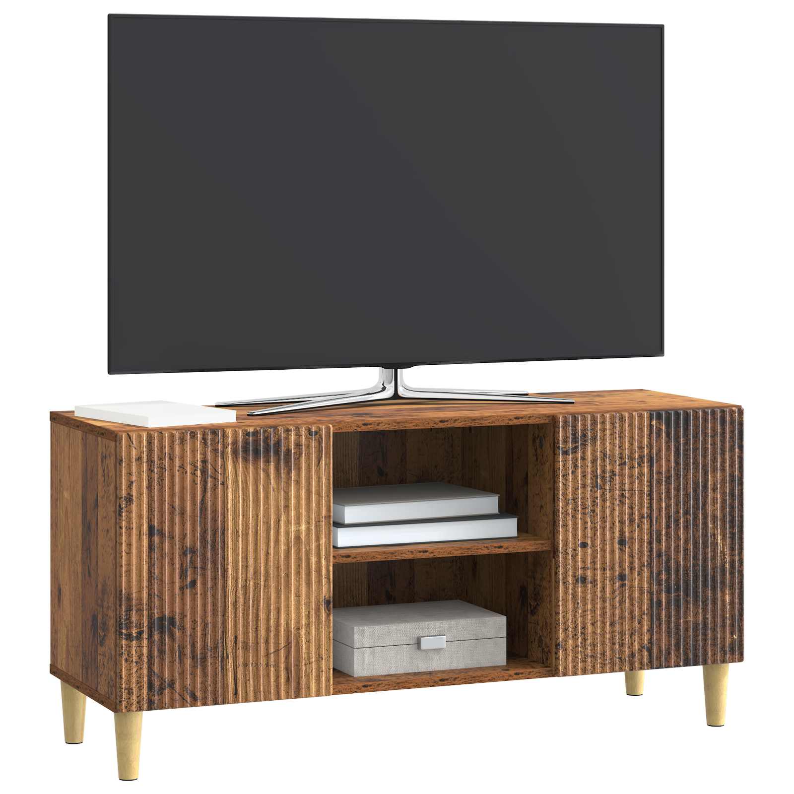 Televizoriaus spintelė Sendintos medienos 102 x 34,5 x 50 cm