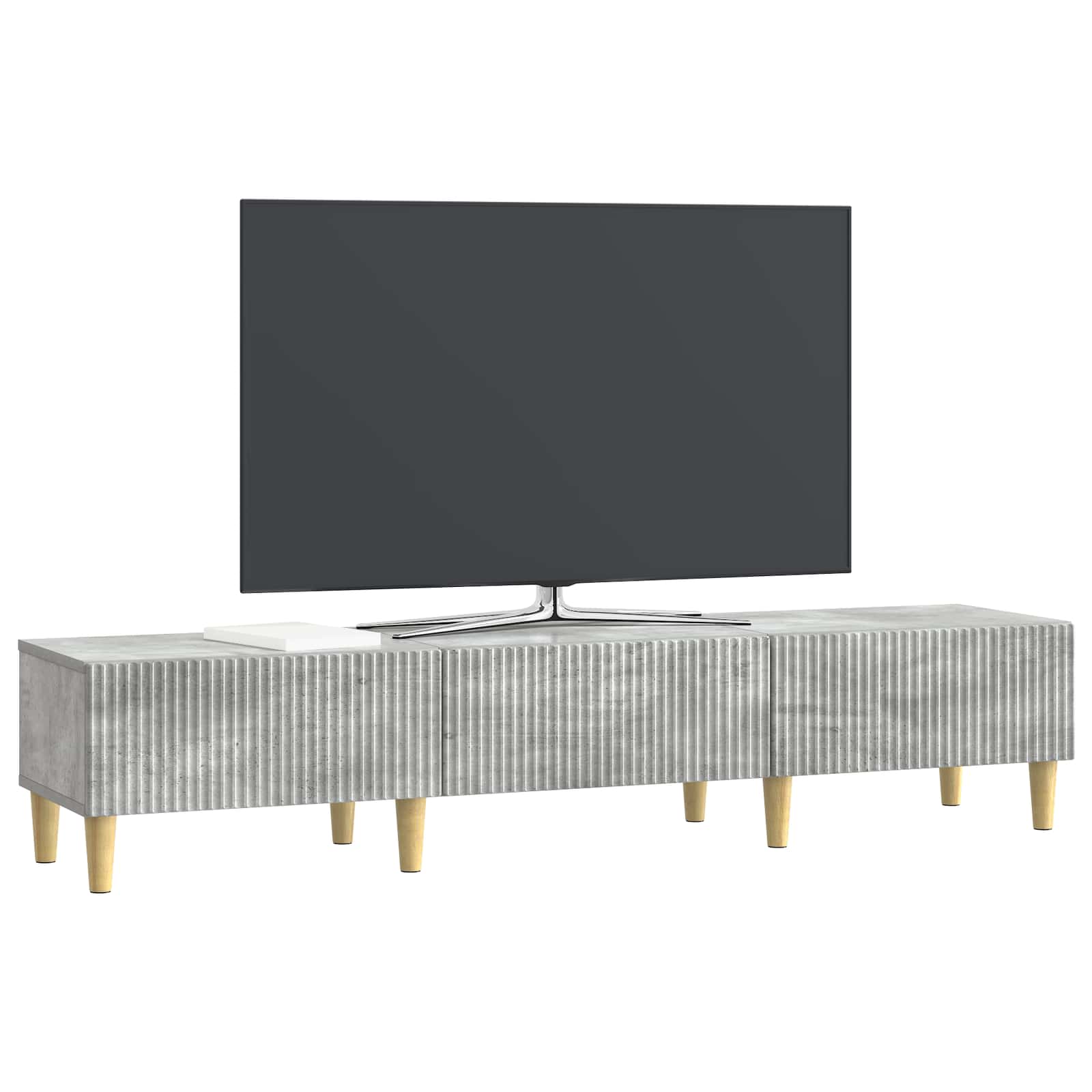Televizoriaus spintelė Betono pilka 147 x 34,5 x 30 cm