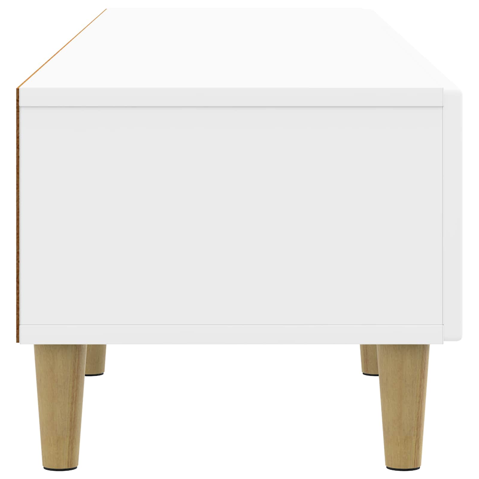 TV skapītis, īpaši spīdīgs balts, 147 x 34,5 x 30 cm