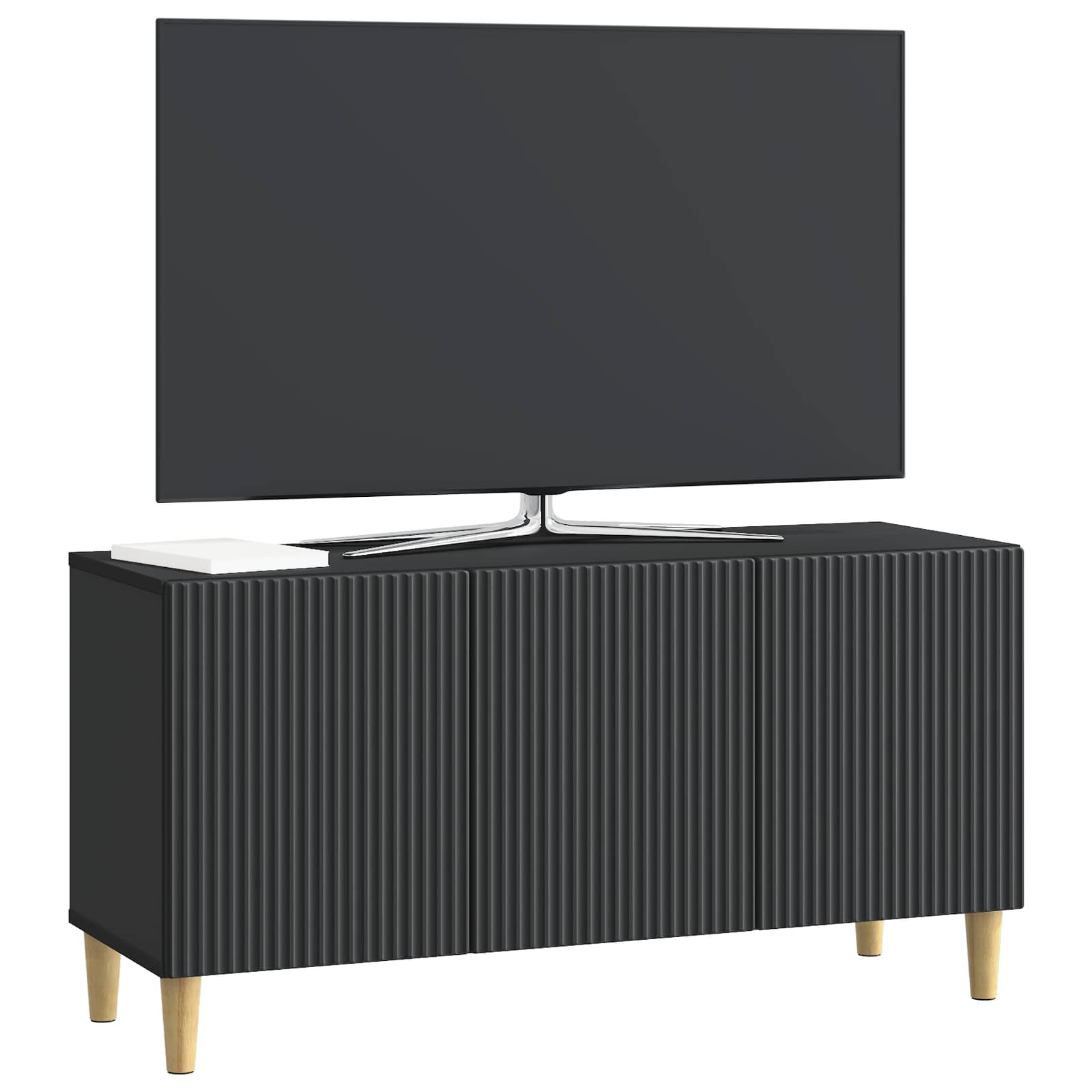 Televizoriaus spintelė Juoda 99 x 34,5 x 50 cm Apdirbta mediena