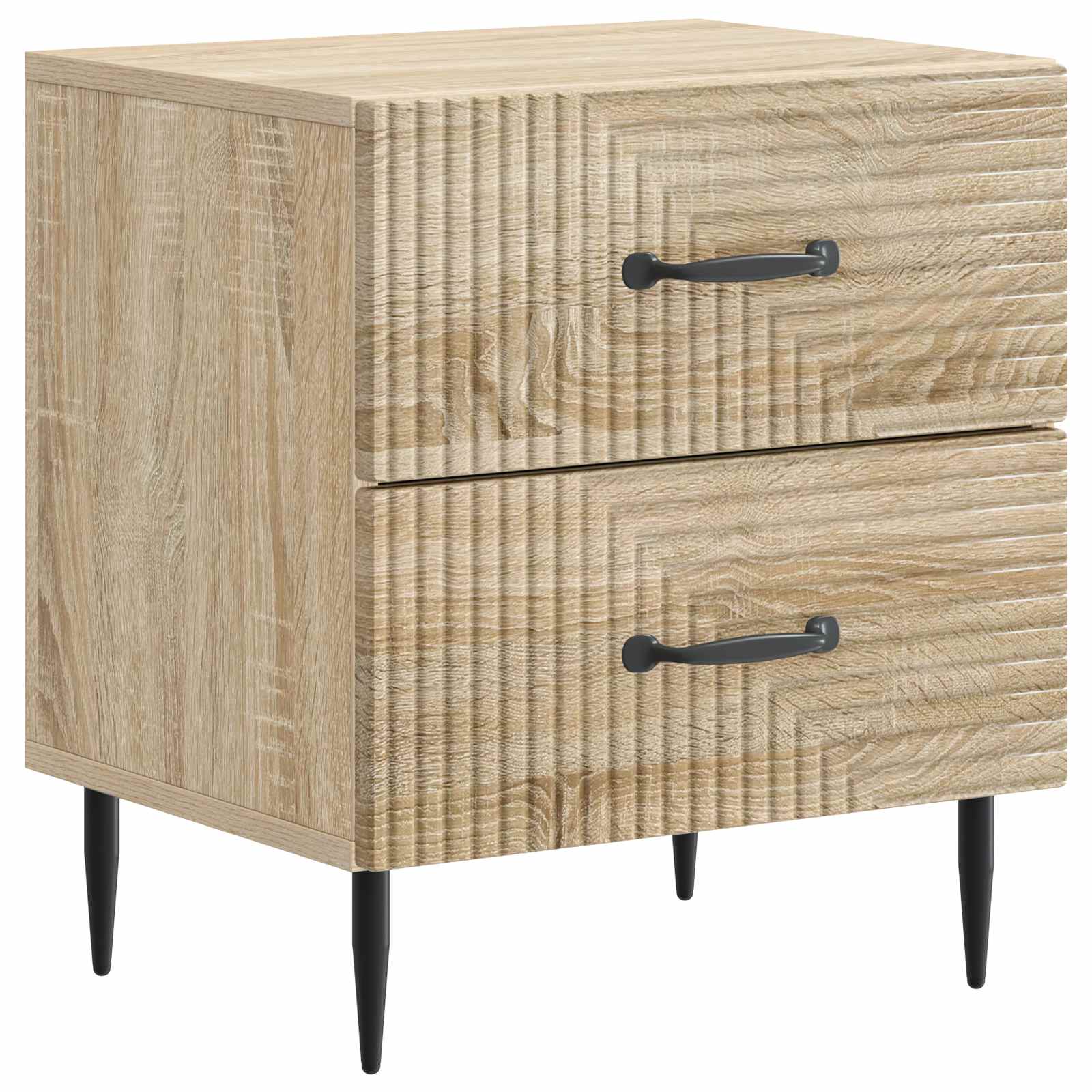Šalia lovos spintelė 2 pcs Sonoma ąžuolas 43 x 34,5 x 47,5 cm