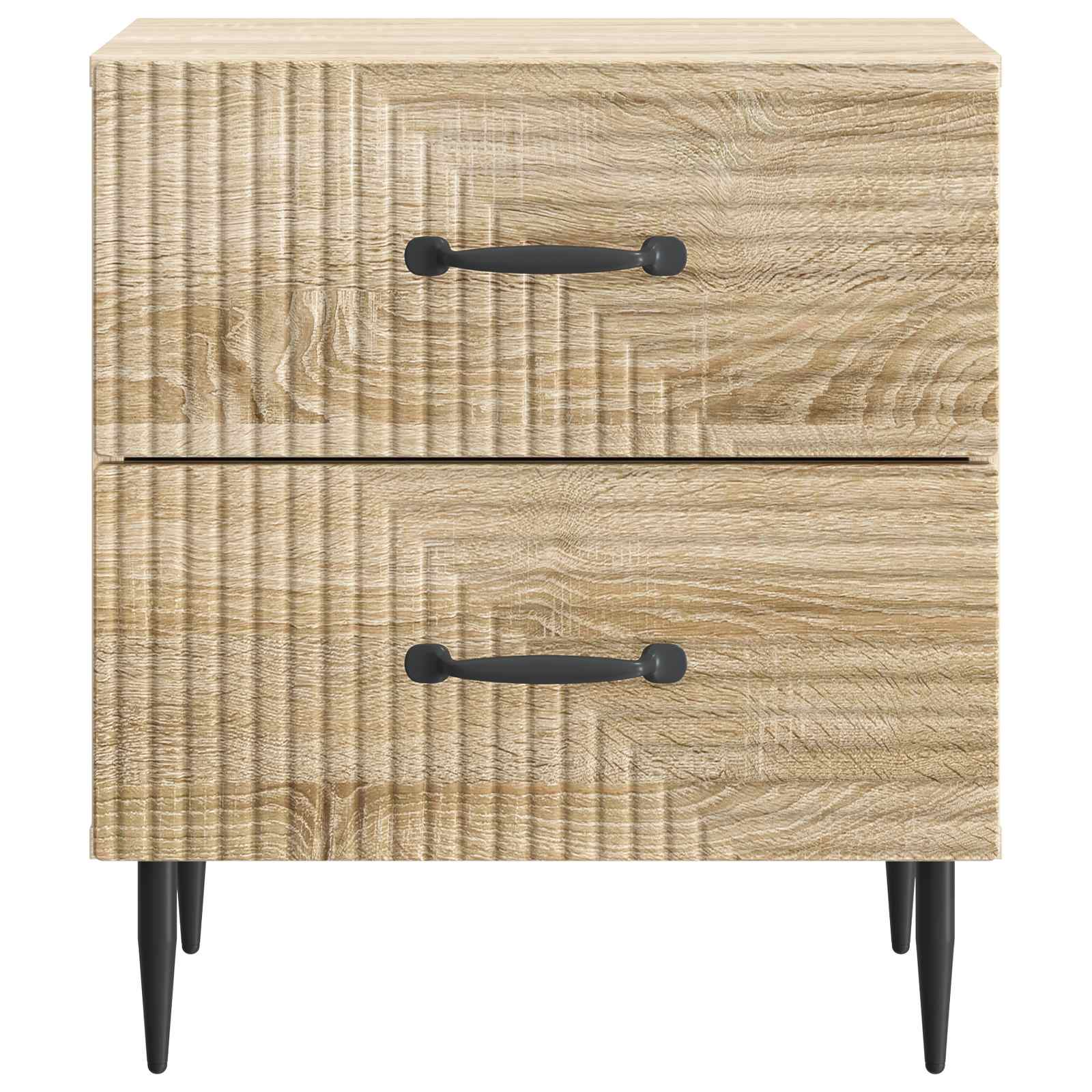 Šalia lovos spintelė 2 pcs Sonoma ąžuolas 43 x 34,5 x 47,5 cm